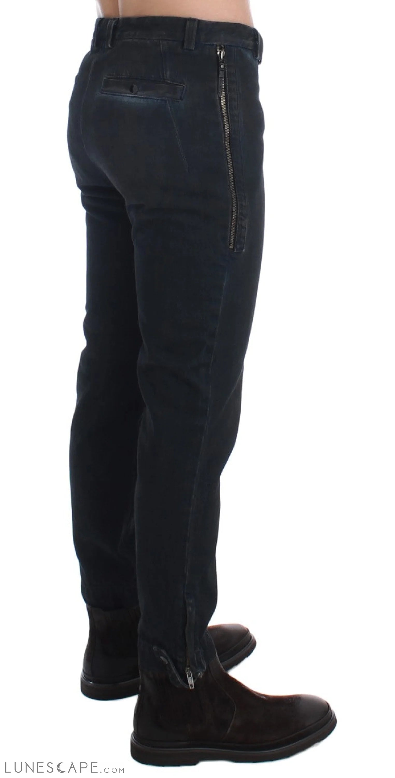 Costume National Chic Blue Slim Fit Denim Jeans LUNESCAPE