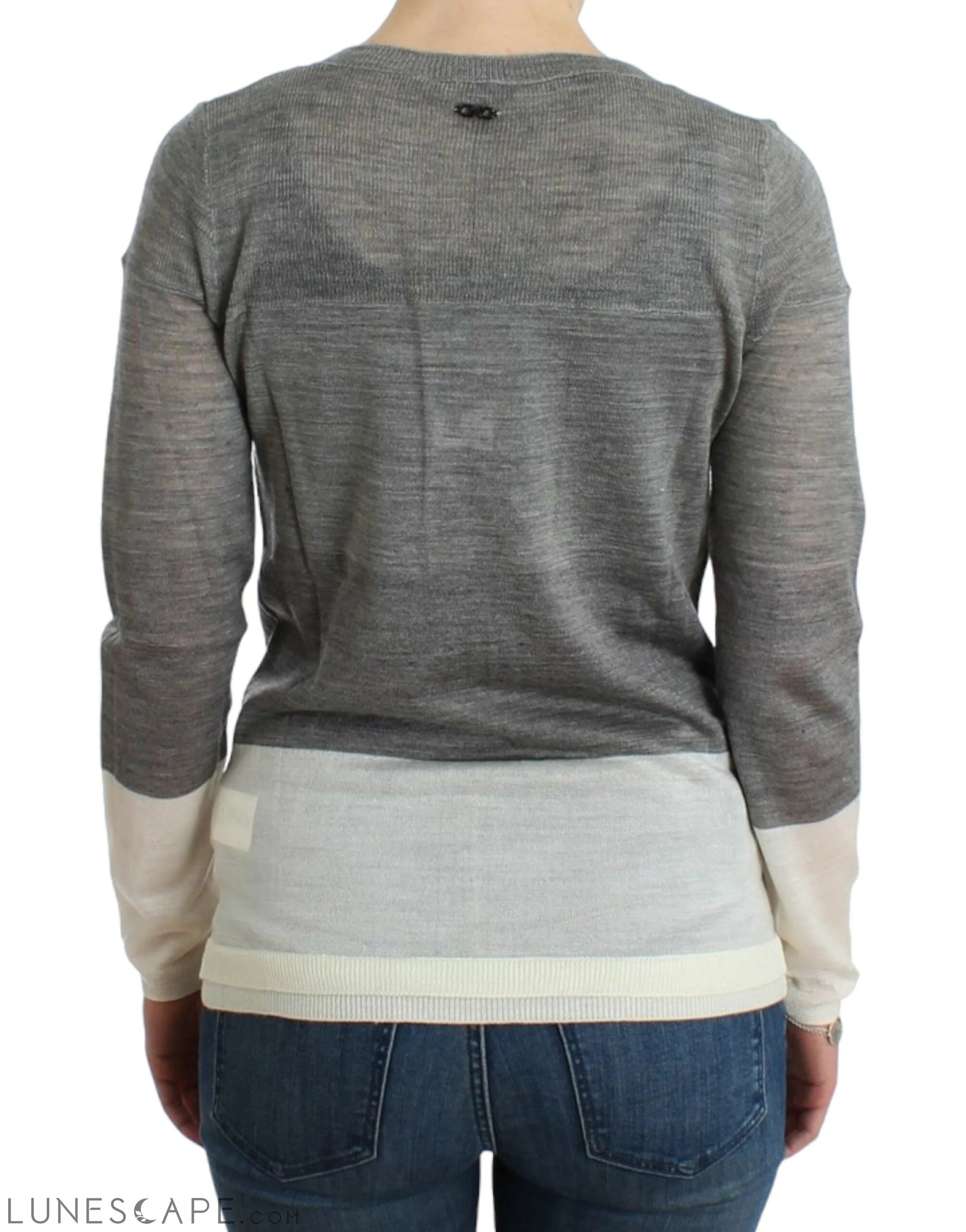 Costume National Chic Gray Lightweight Cardigan LUNESCAPE