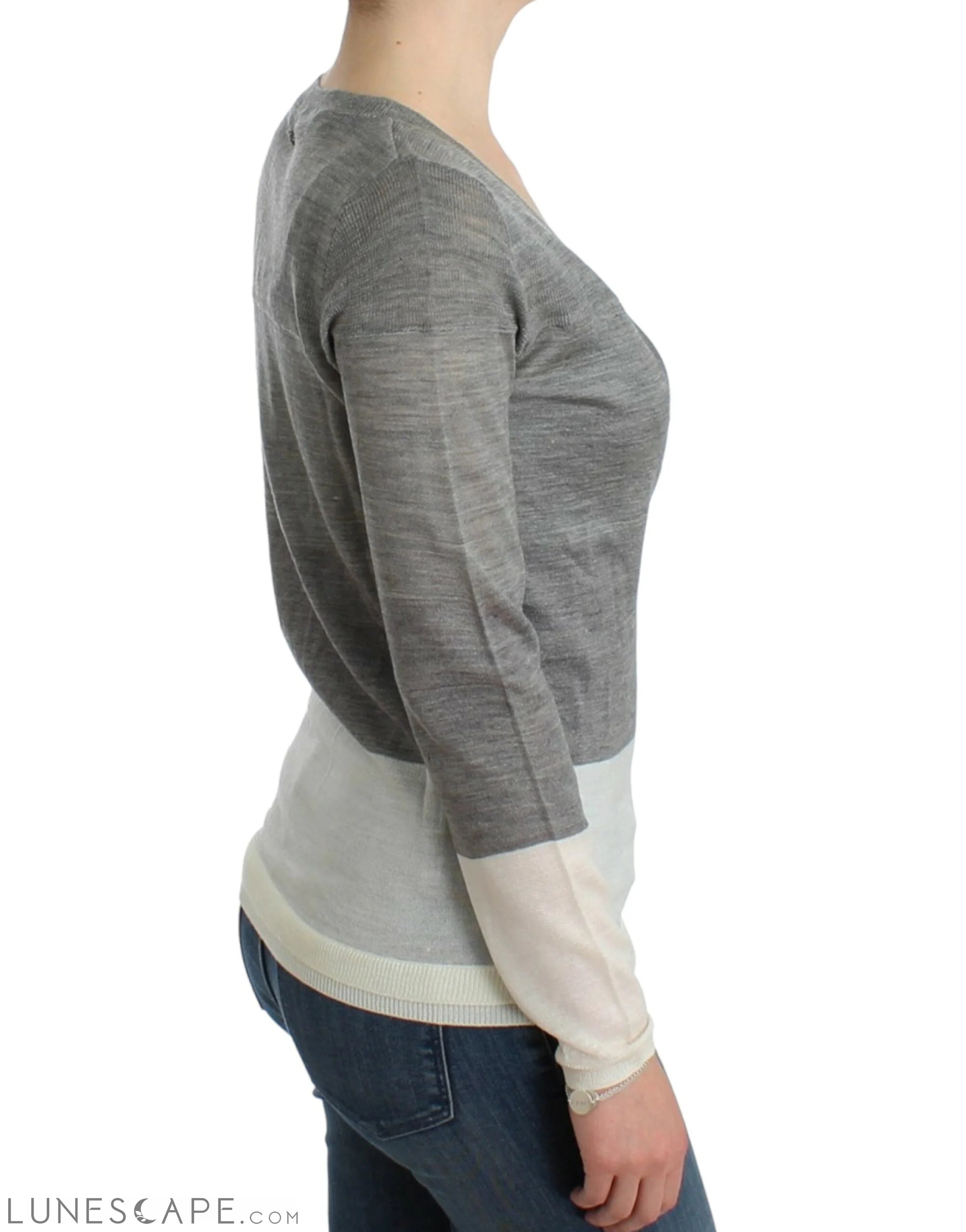 Costume National Chic Gray Lightweight Cardigan LUNESCAPE