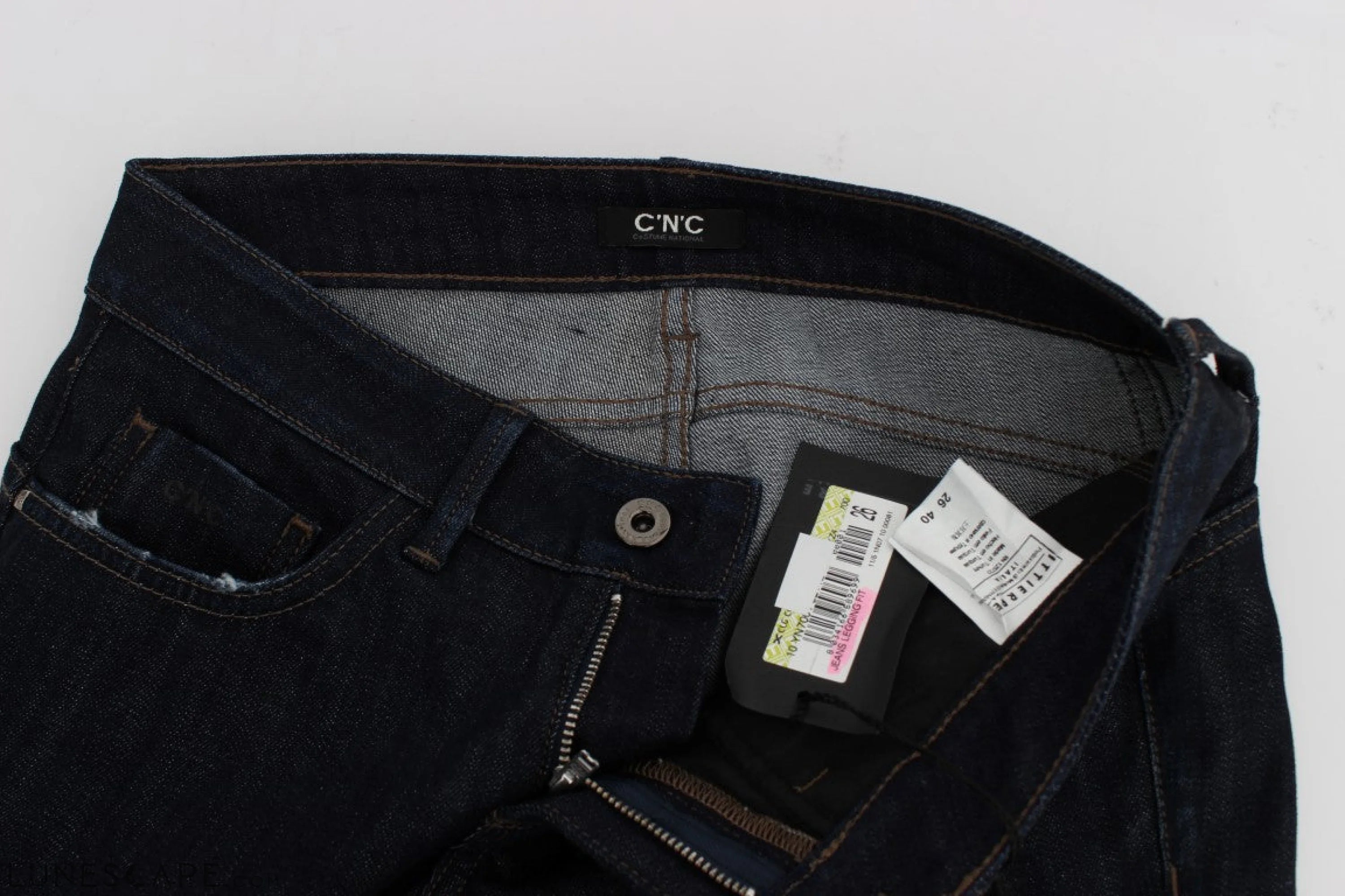 Costume National Chic Slim Fit Skinny Blue Jeans LUNESCAPE