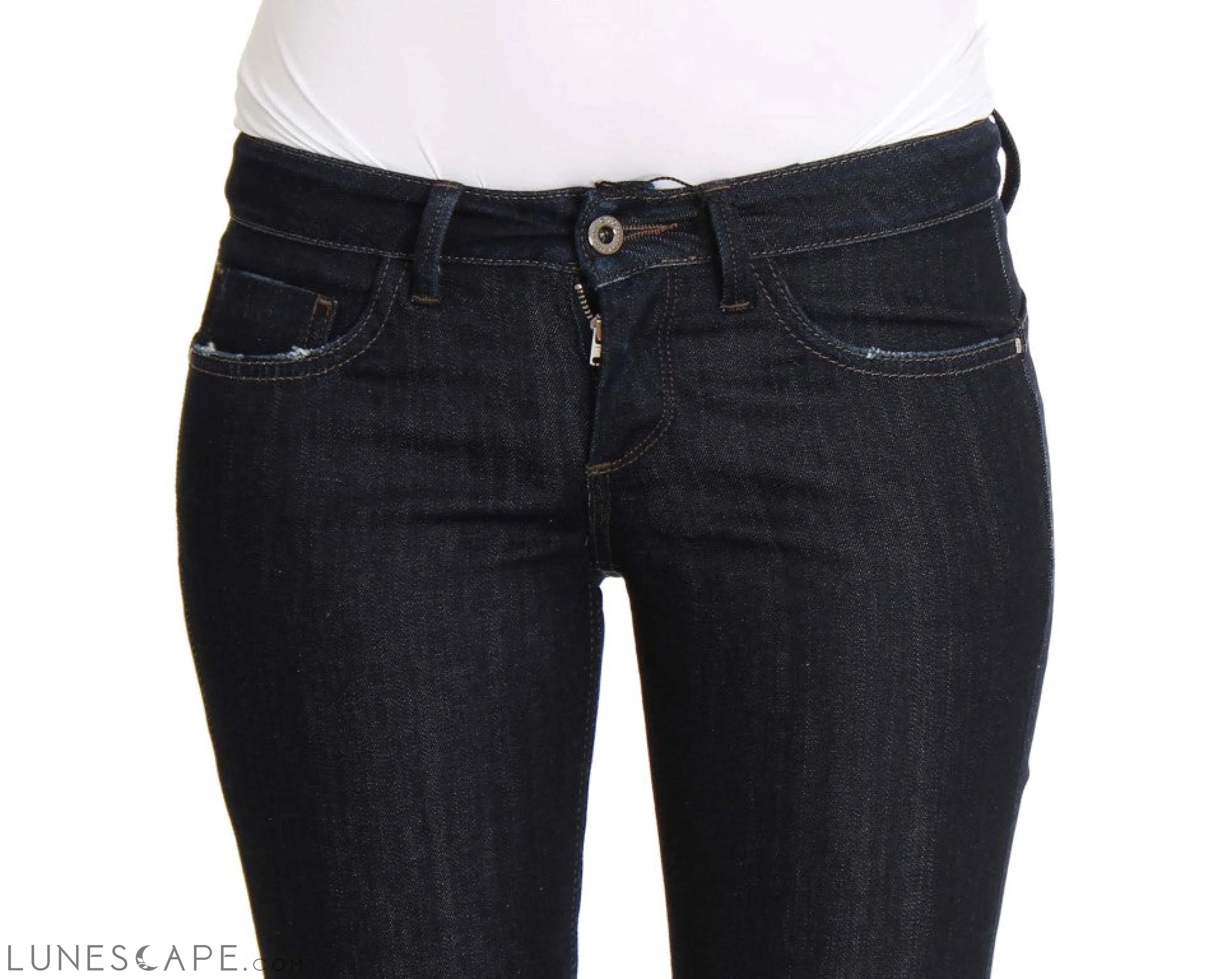 Costume National Chic Slim Fit Skinny Blue Jeans LUNESCAPE