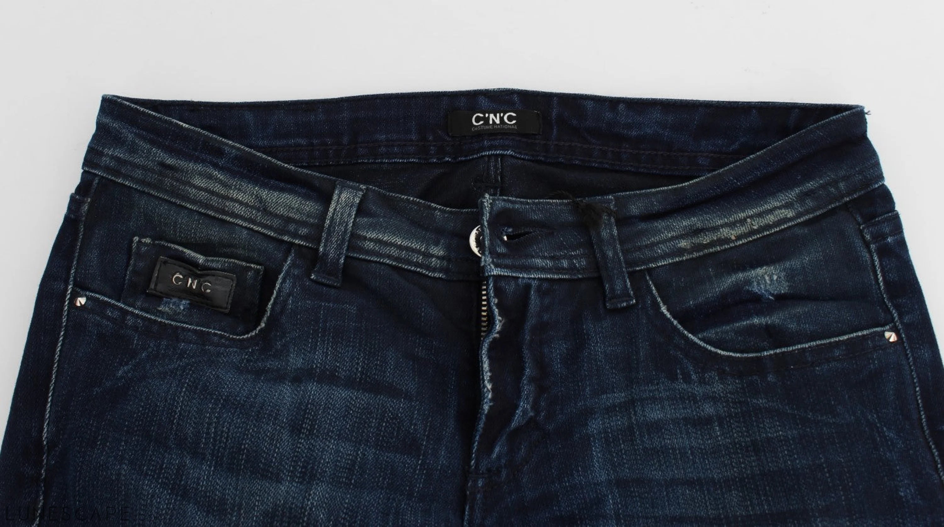 Costume National Chic Slim Fit Skinny Blue Jeans LUNESCAPE