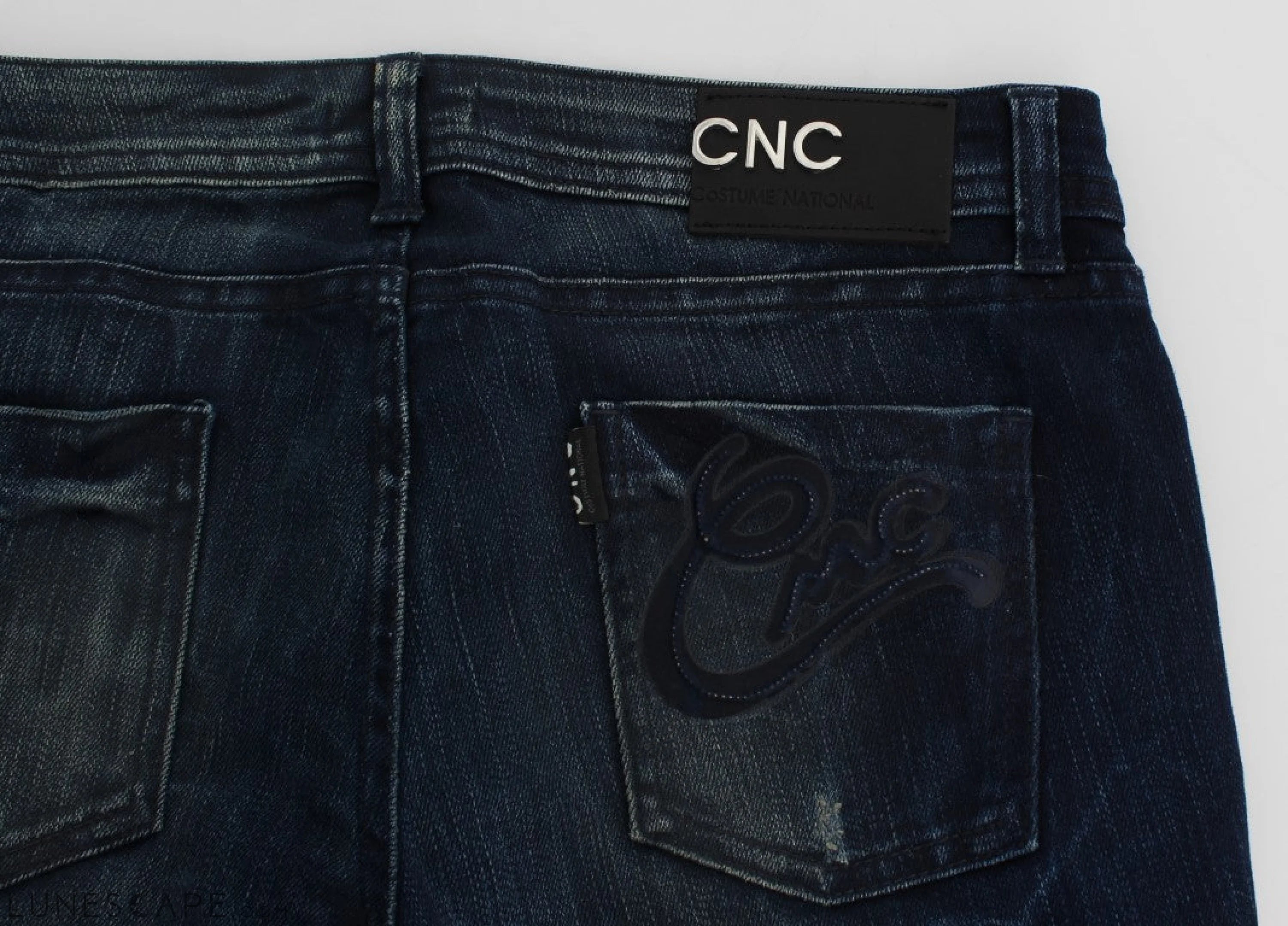 Costume National Chic Slim Fit Skinny Blue Jeans LUNESCAPE