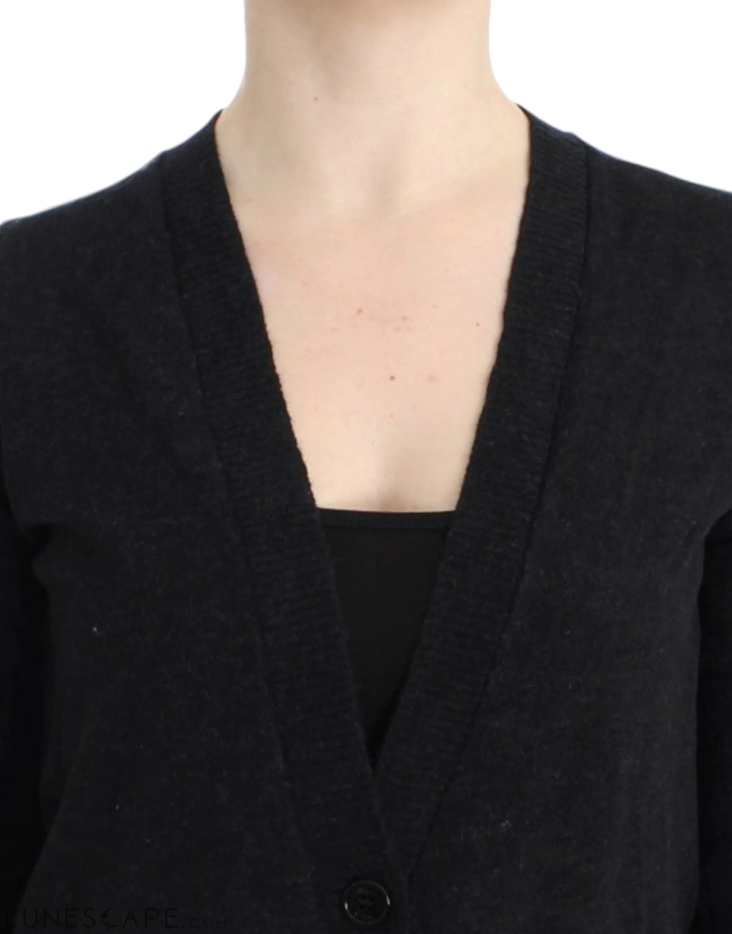 Costume National Elegant Deep V-neck Lightweight Cardigan LUNESCAPE