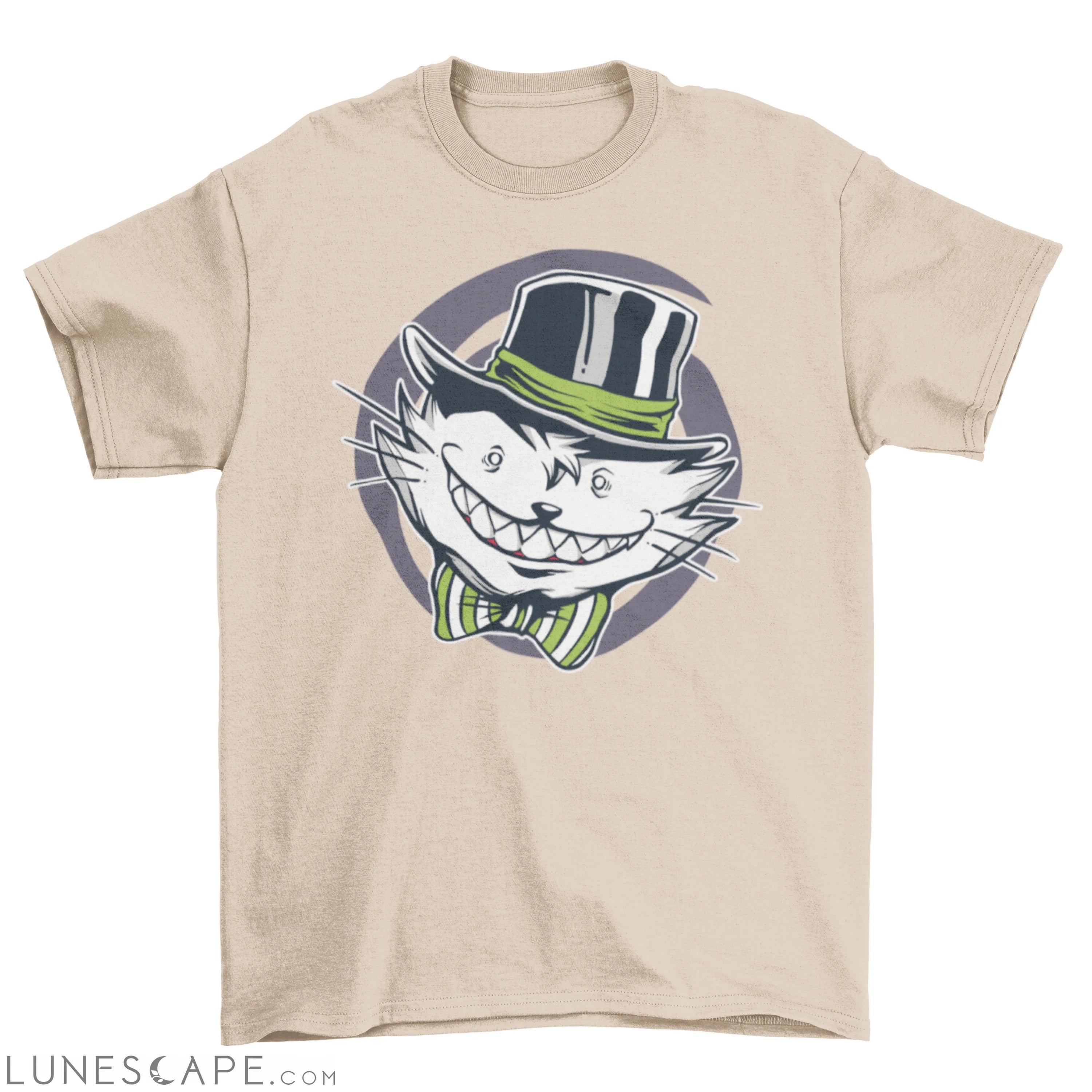 Crazy Creepy Cat T-shirt LUNESCAPE