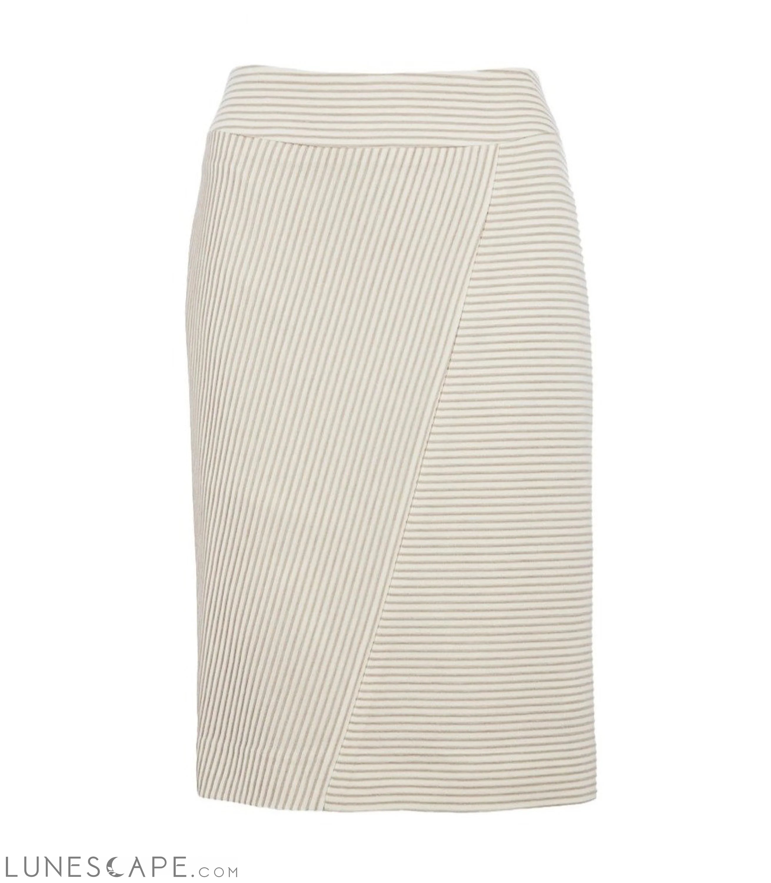 Cream Pencil Skirt LUNESCAPE