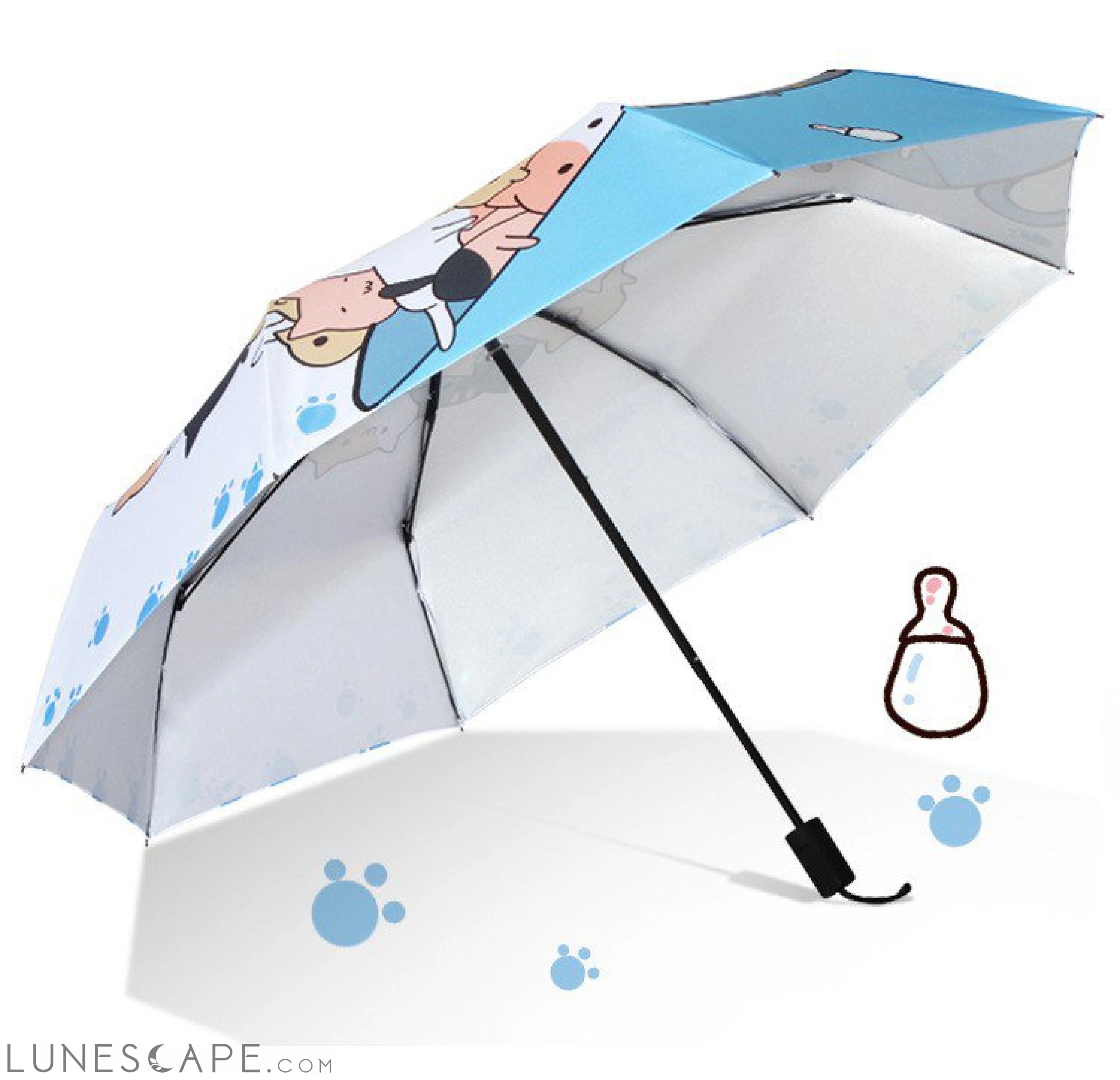 Creative Cartoon Cat Cute Sunny Painting Umbrella LUNESCAPE