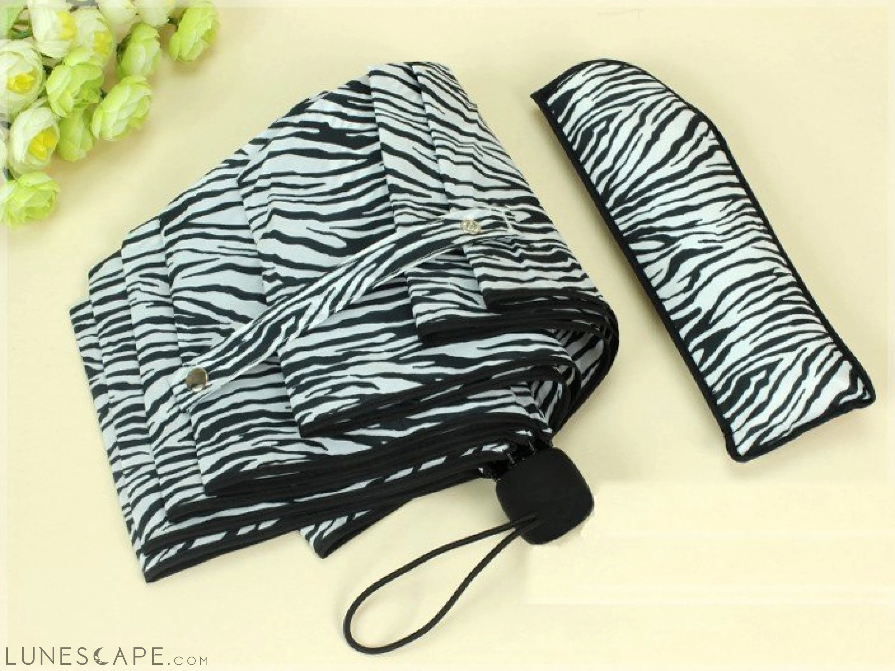 Creative Zebra Stripes 3 Folding Umbrella LUNESCAPE