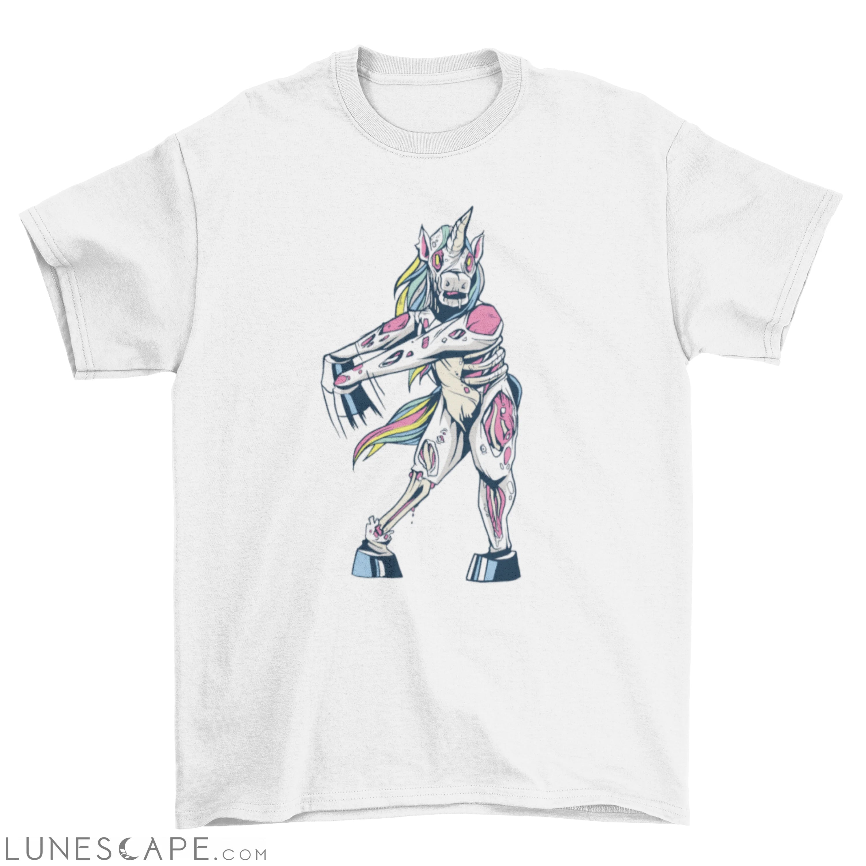 Creepy floss unicorn t-shirt LUNESCAPE