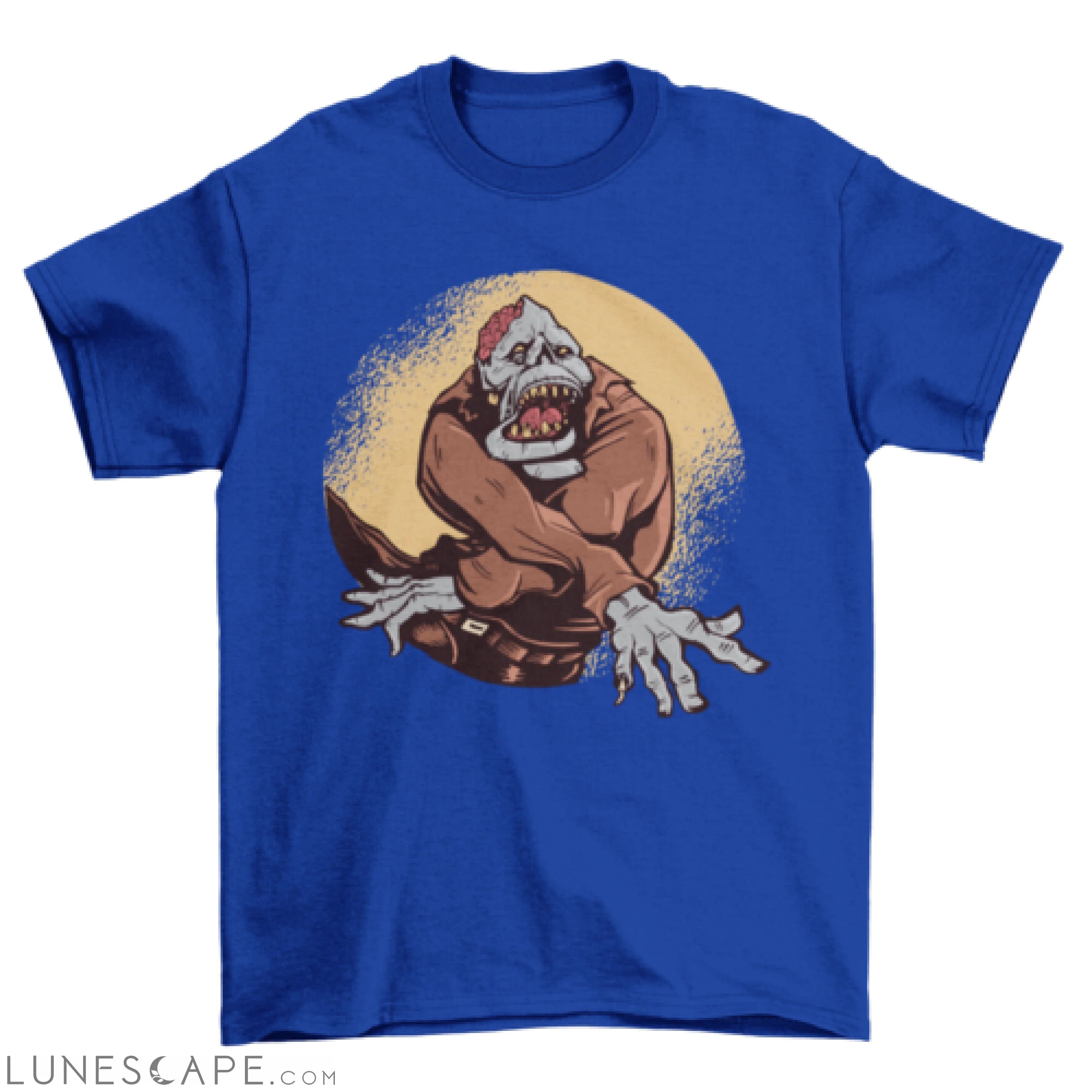 Creepy halloween zombie illustration t-shirt LUNESCAPE
