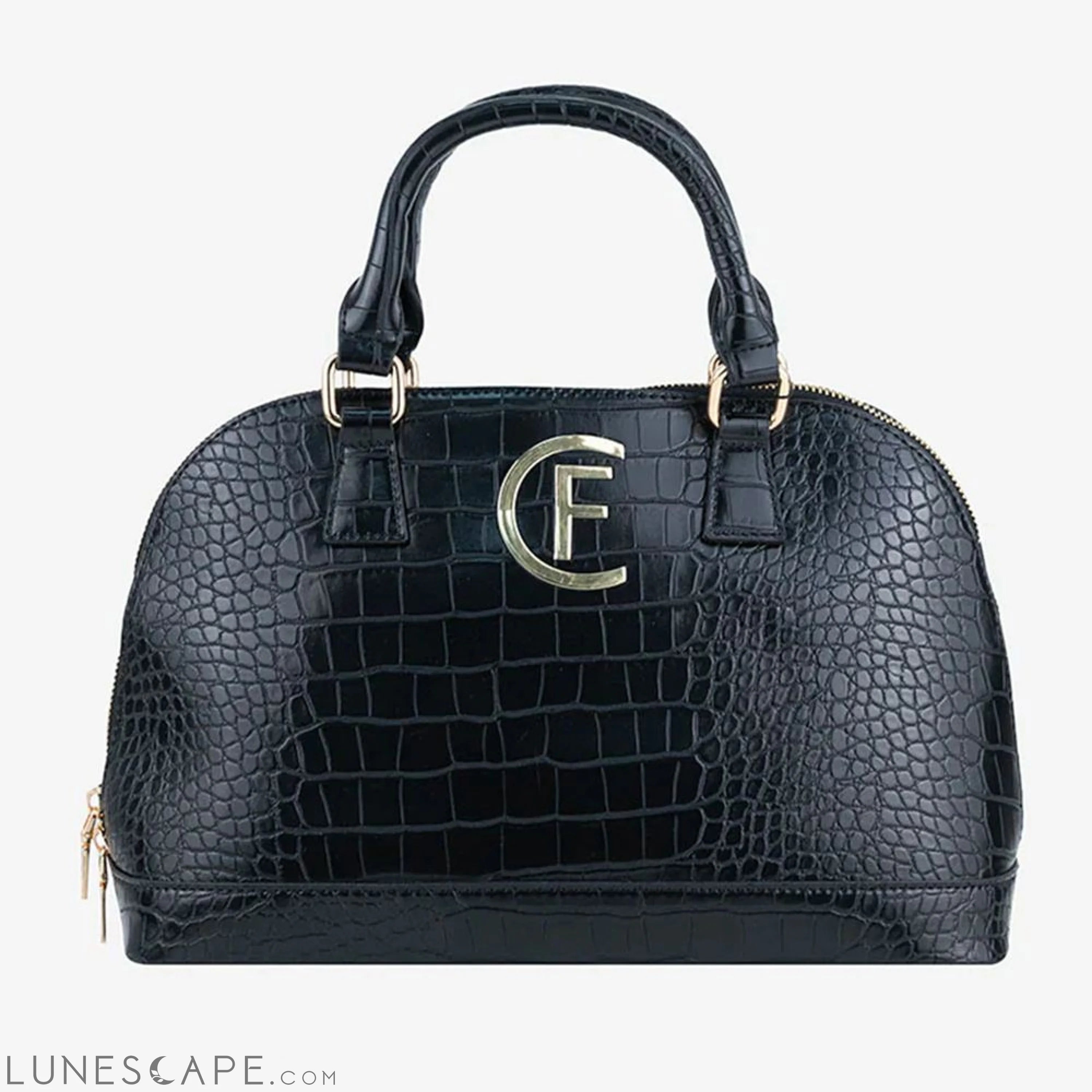 CRISTINAEFFE Black Artificial Leather Women Handbag LUNESCAPE