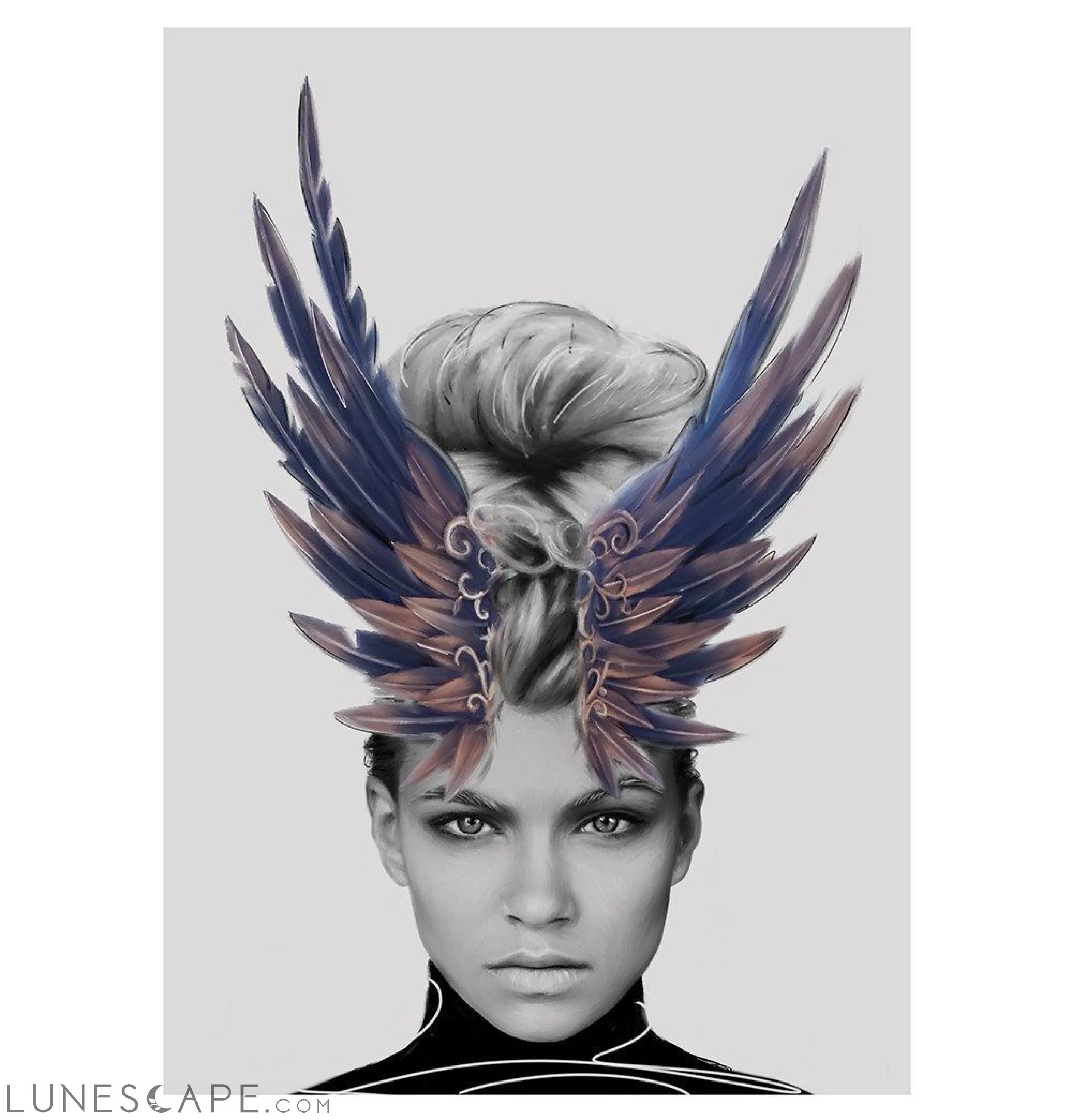 Crown of Feathers Print LUNESCAPE