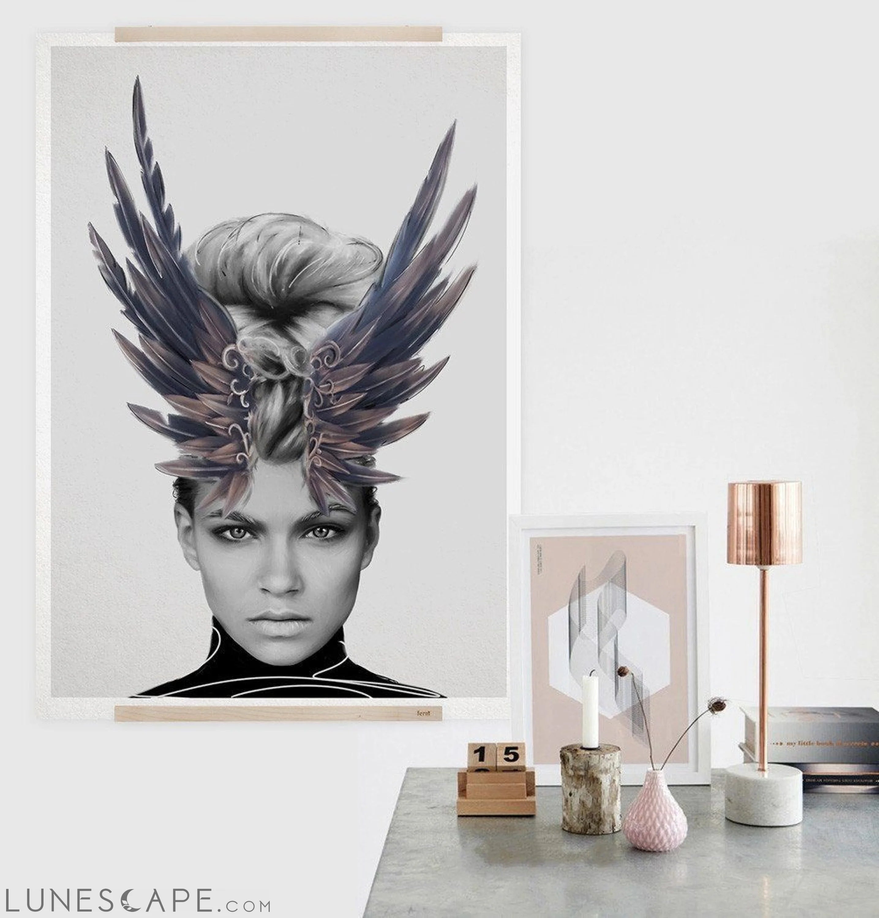 Crown of Feathers Print LUNESCAPE