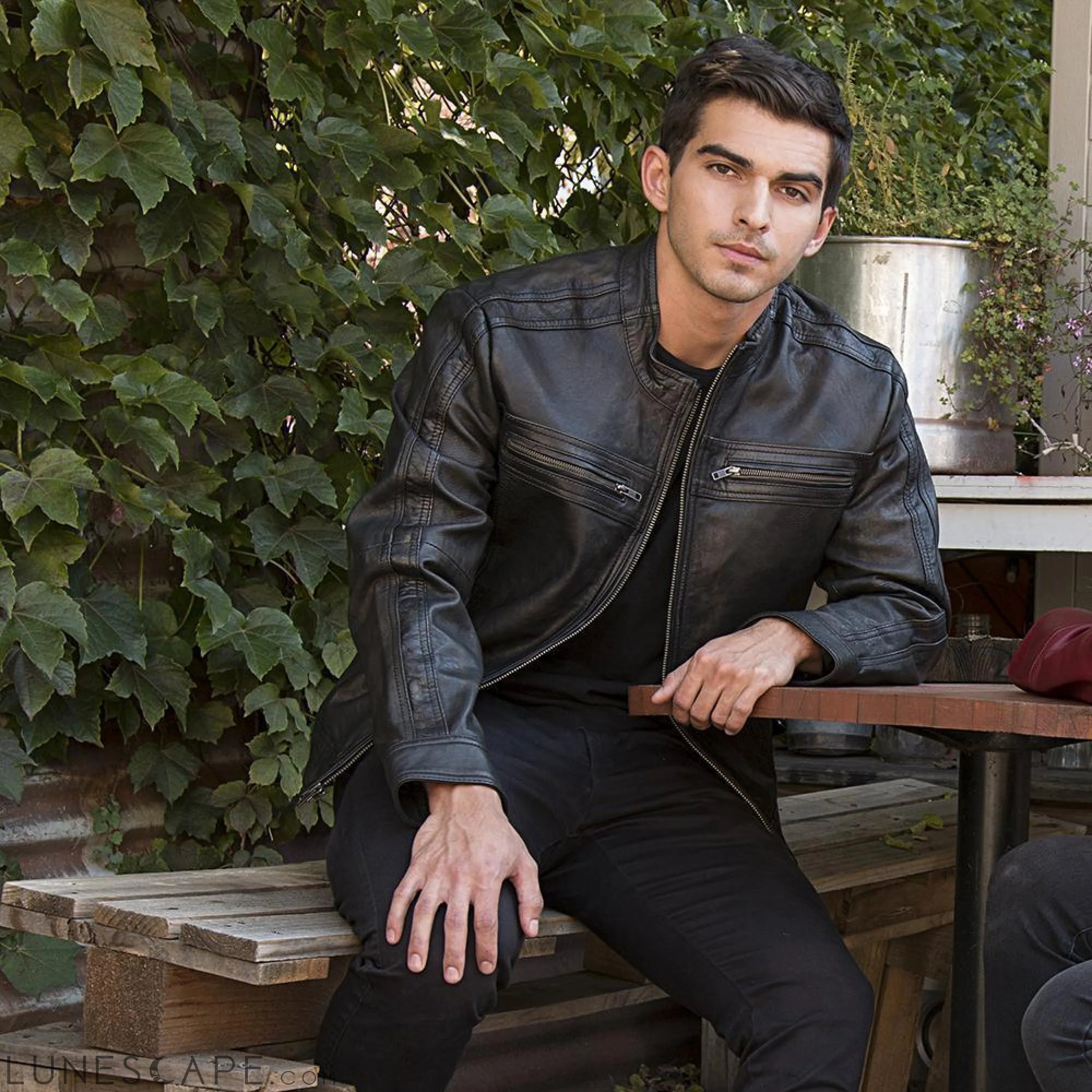 Cruiser - Men's Leather Jacket LUNESCAPE