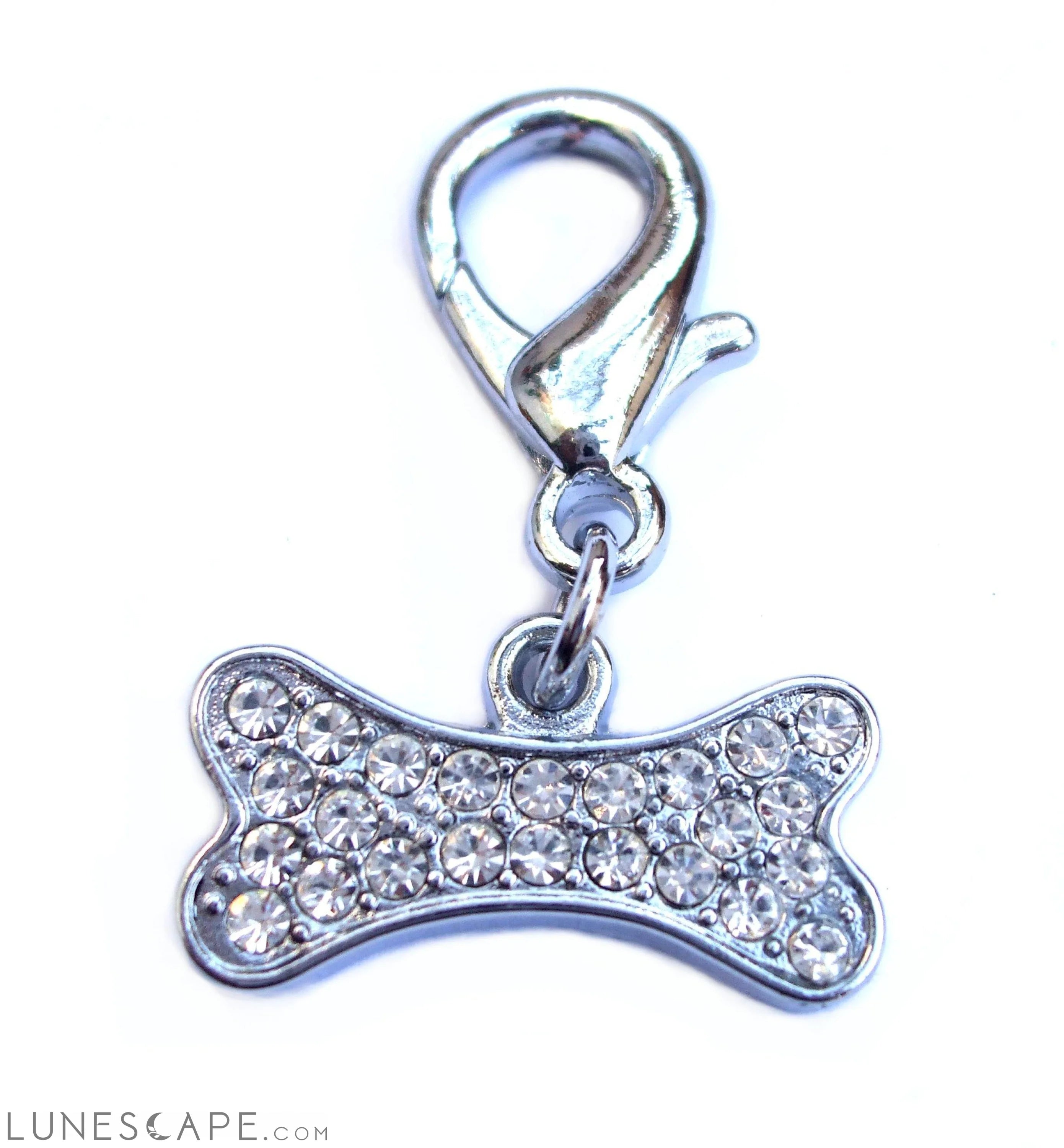 Crystal Bone Pendant Charm LUNESCAPE