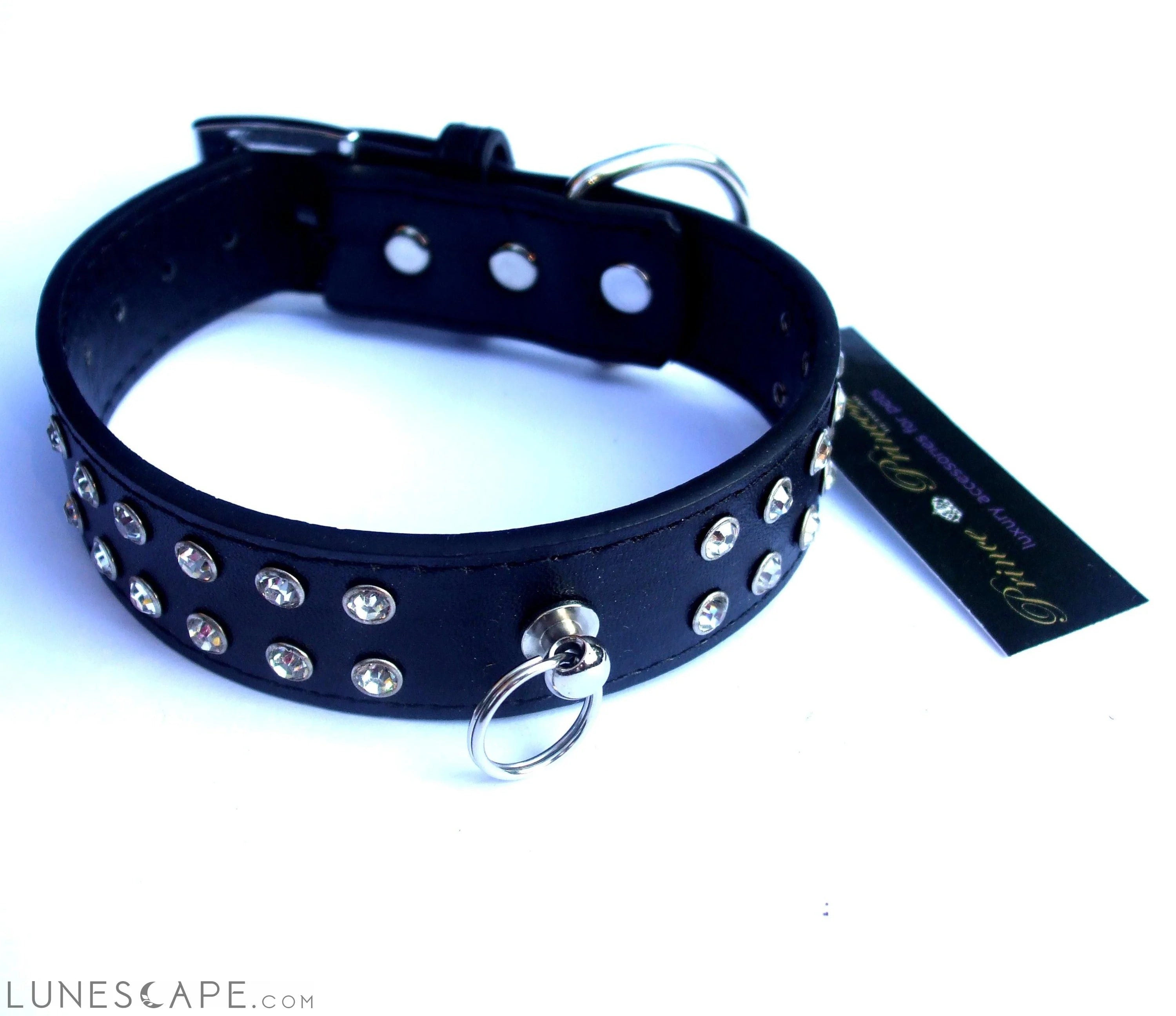 Crystal Encrusted Dog Collars 10-20" LUNESCAPE