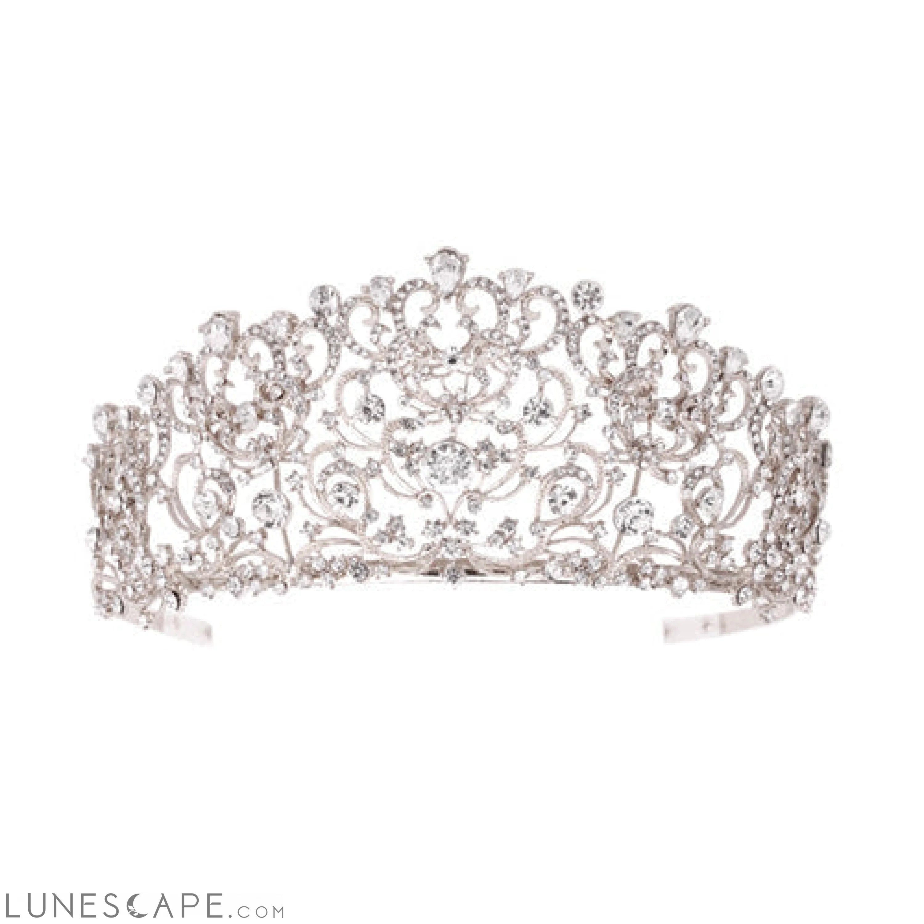 Crystal Leaf Royal Tiara LUNESCAPE