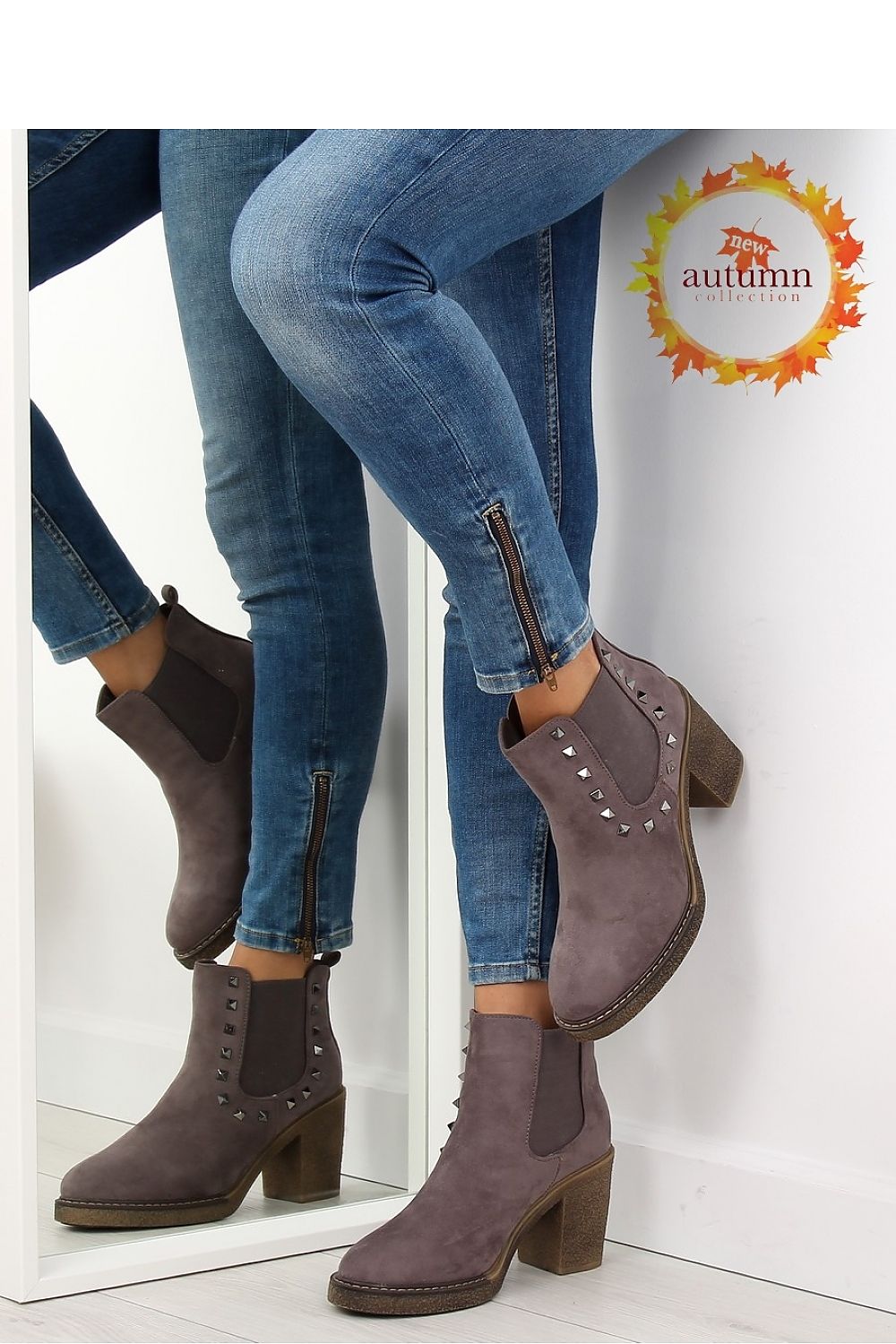 Punk Rock Country Studded High Heel Chelsea Boot