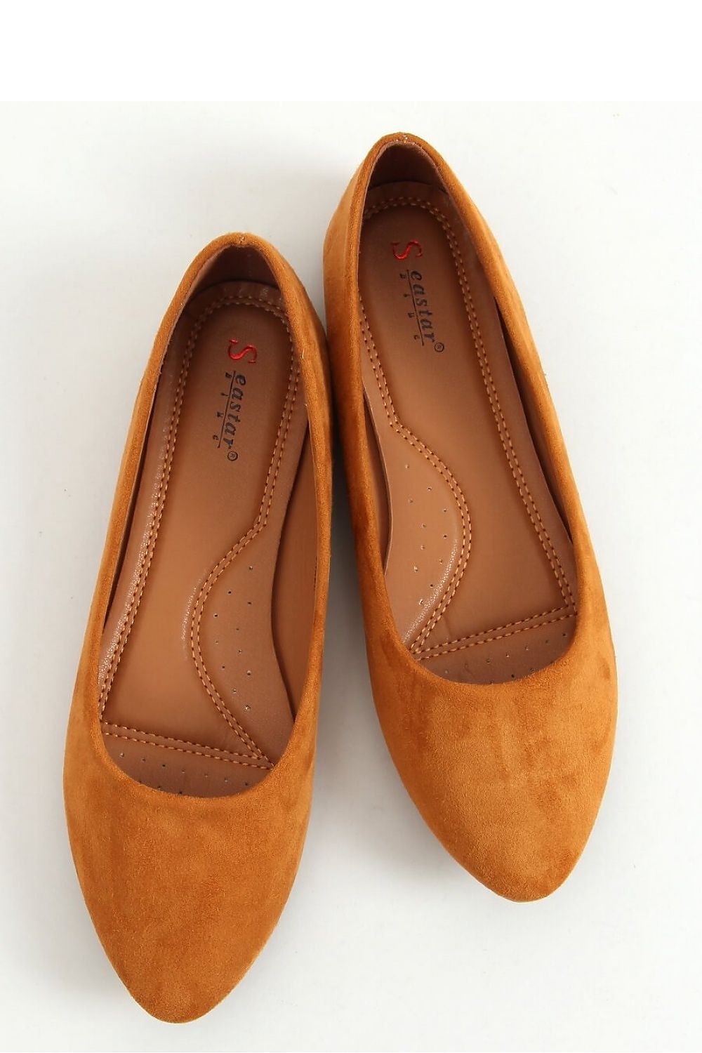 Velvety Caramel Pointed-Toe Women’s Ballet Flats