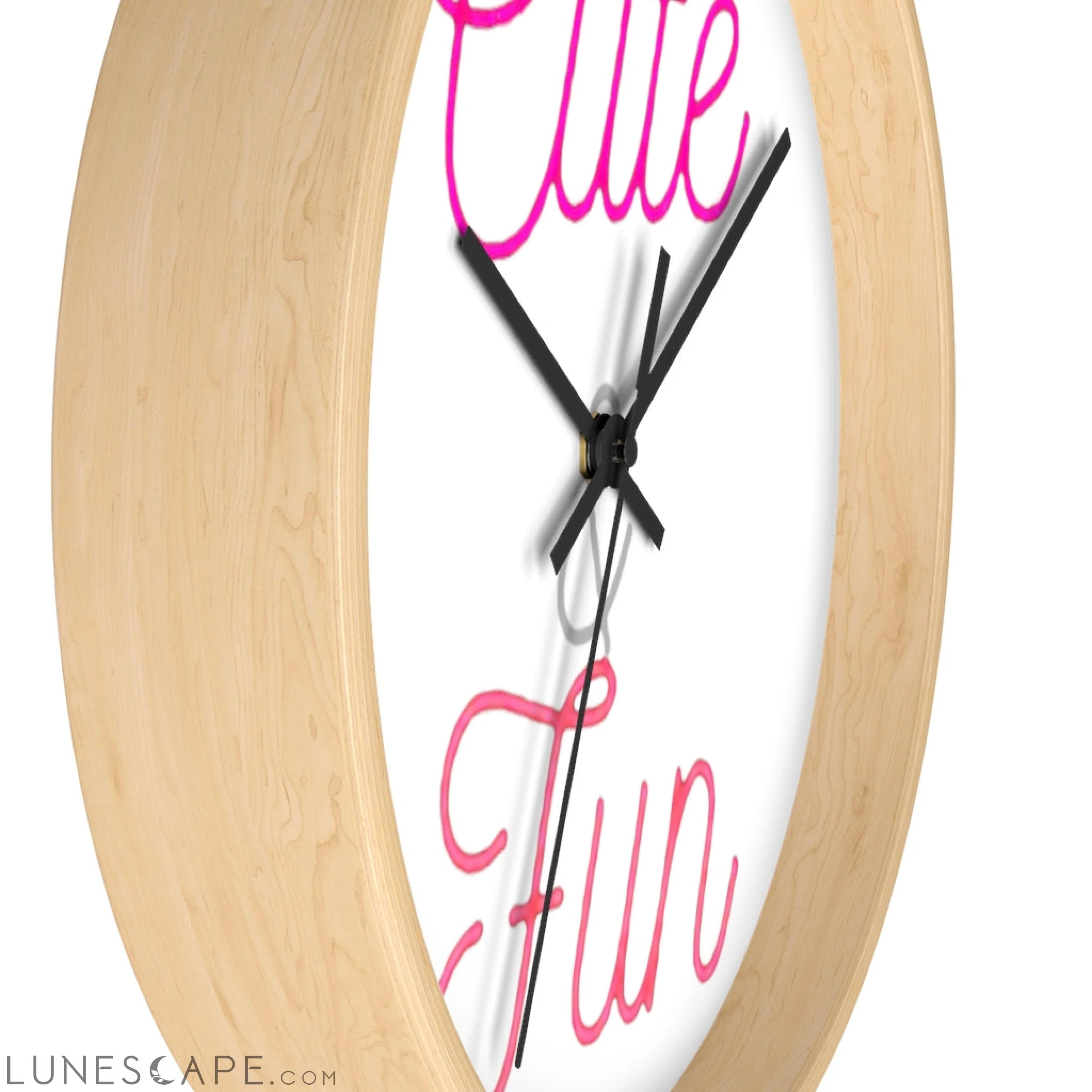 Cute and Fun Wall clock LUNESCAPE