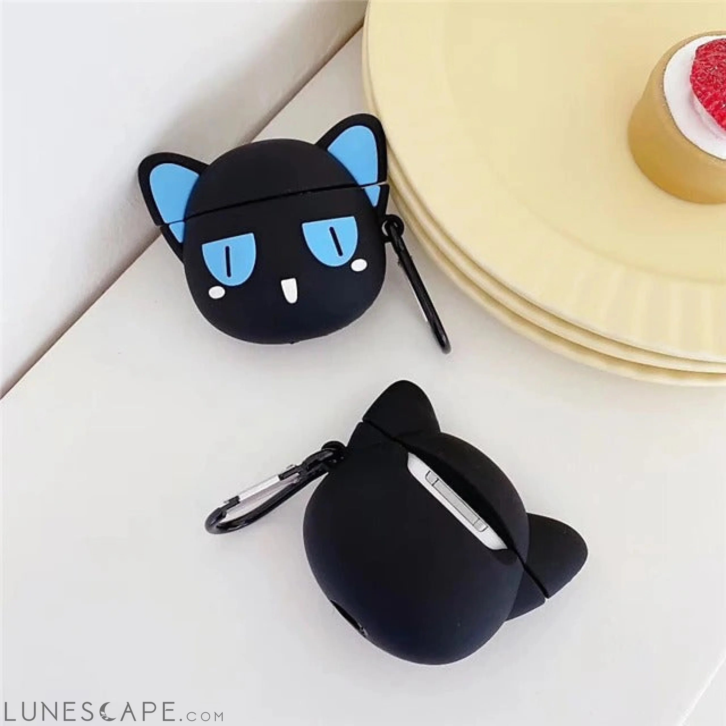 Cute Black Cat Cartoon Protective Cover LUNESCAPE