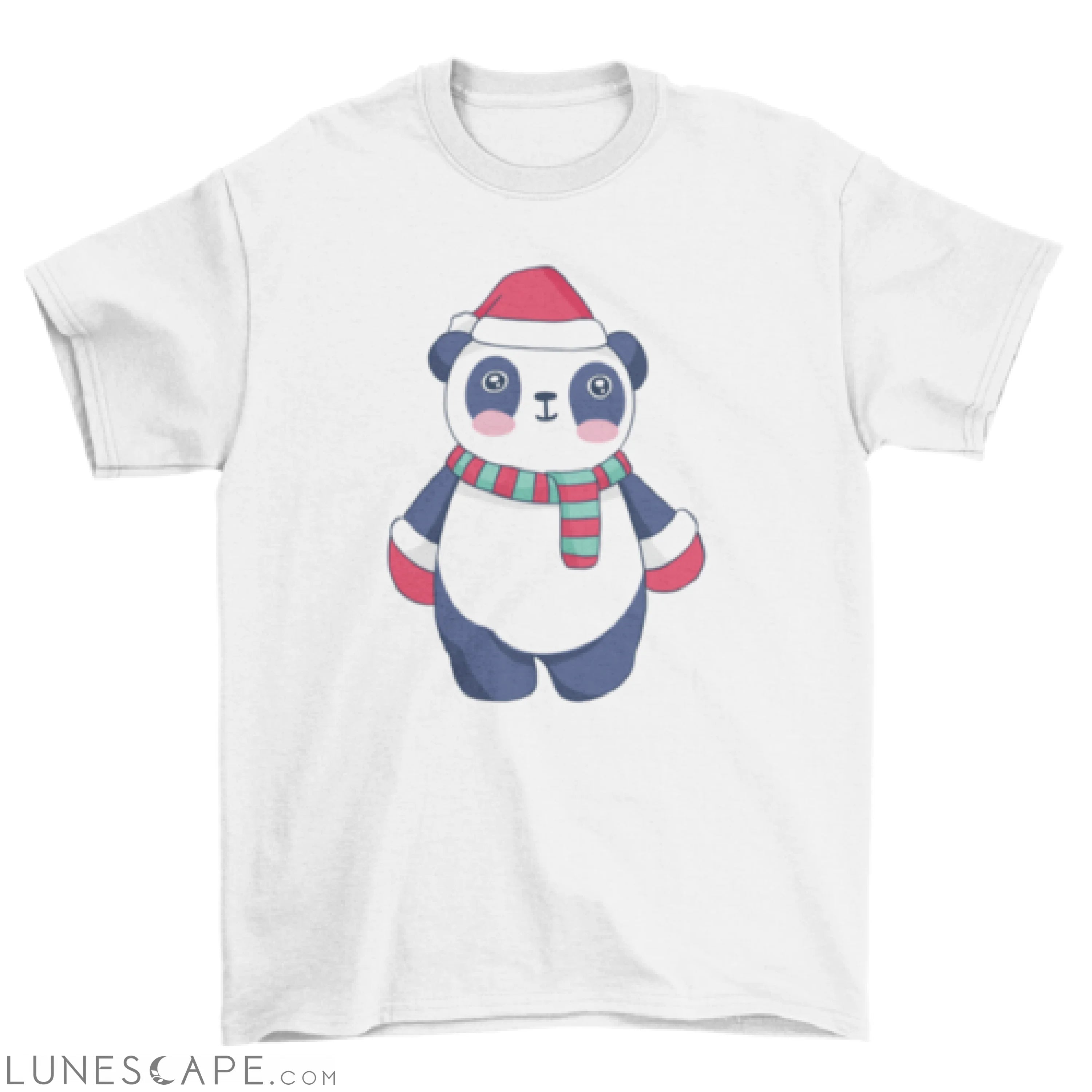 Cute christmas panda t-shirt LUNESCAPE