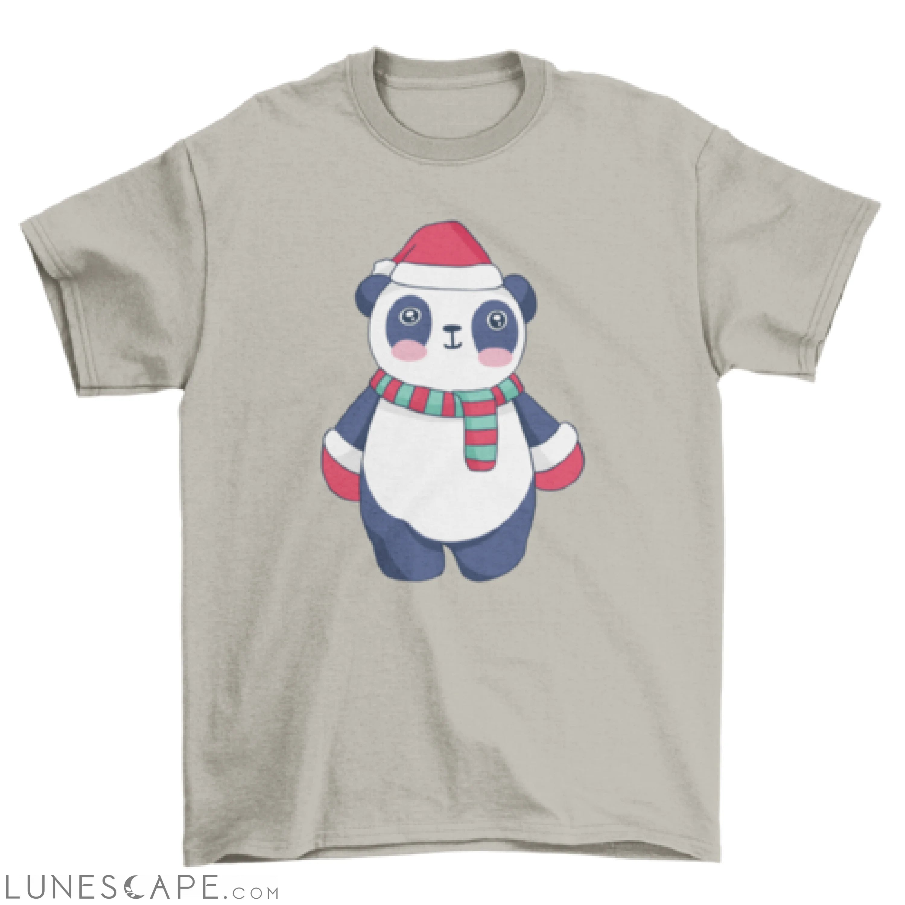 Cute christmas panda t-shirt LUNESCAPE