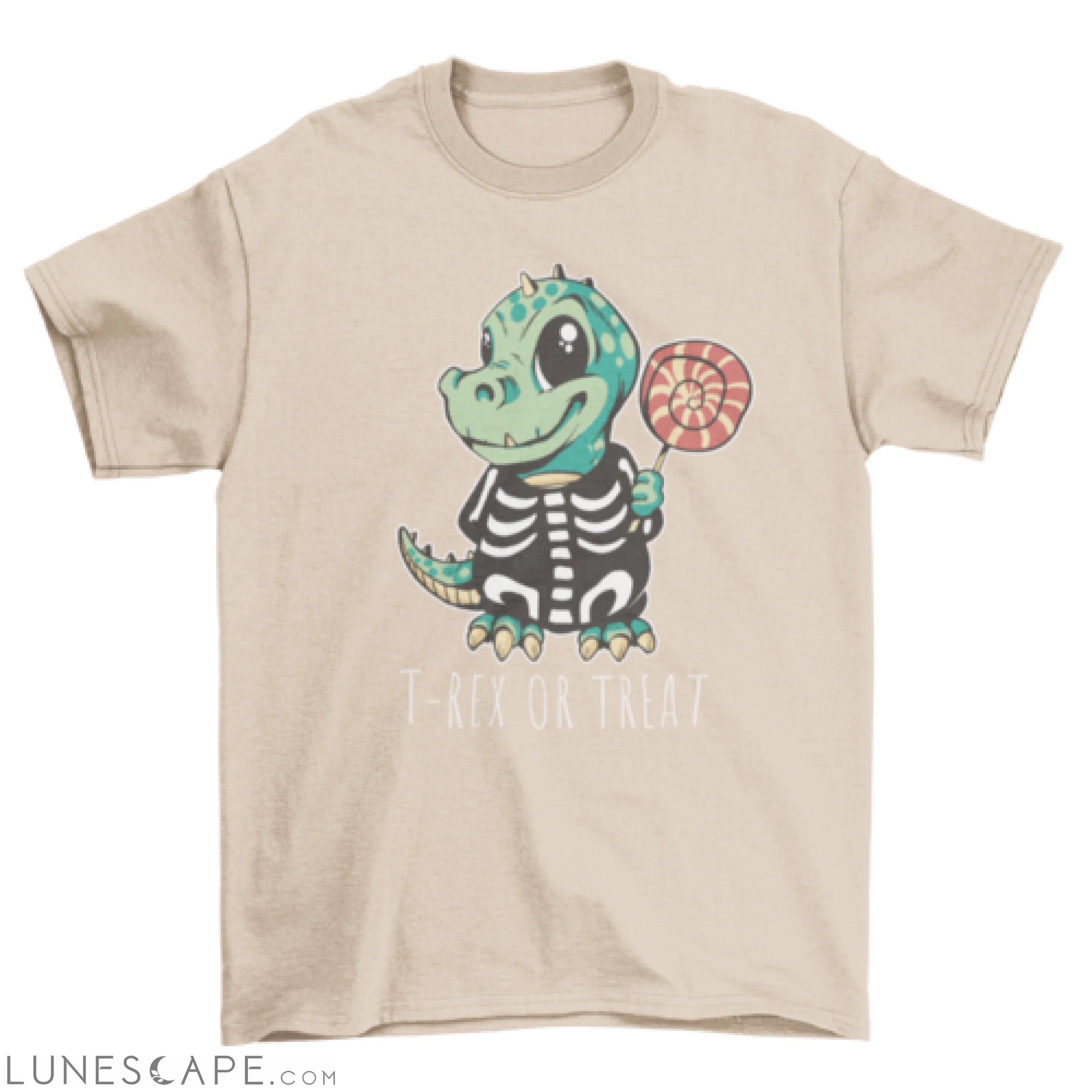 Cute dinosaur in costume t-shirt LUNESCAPE