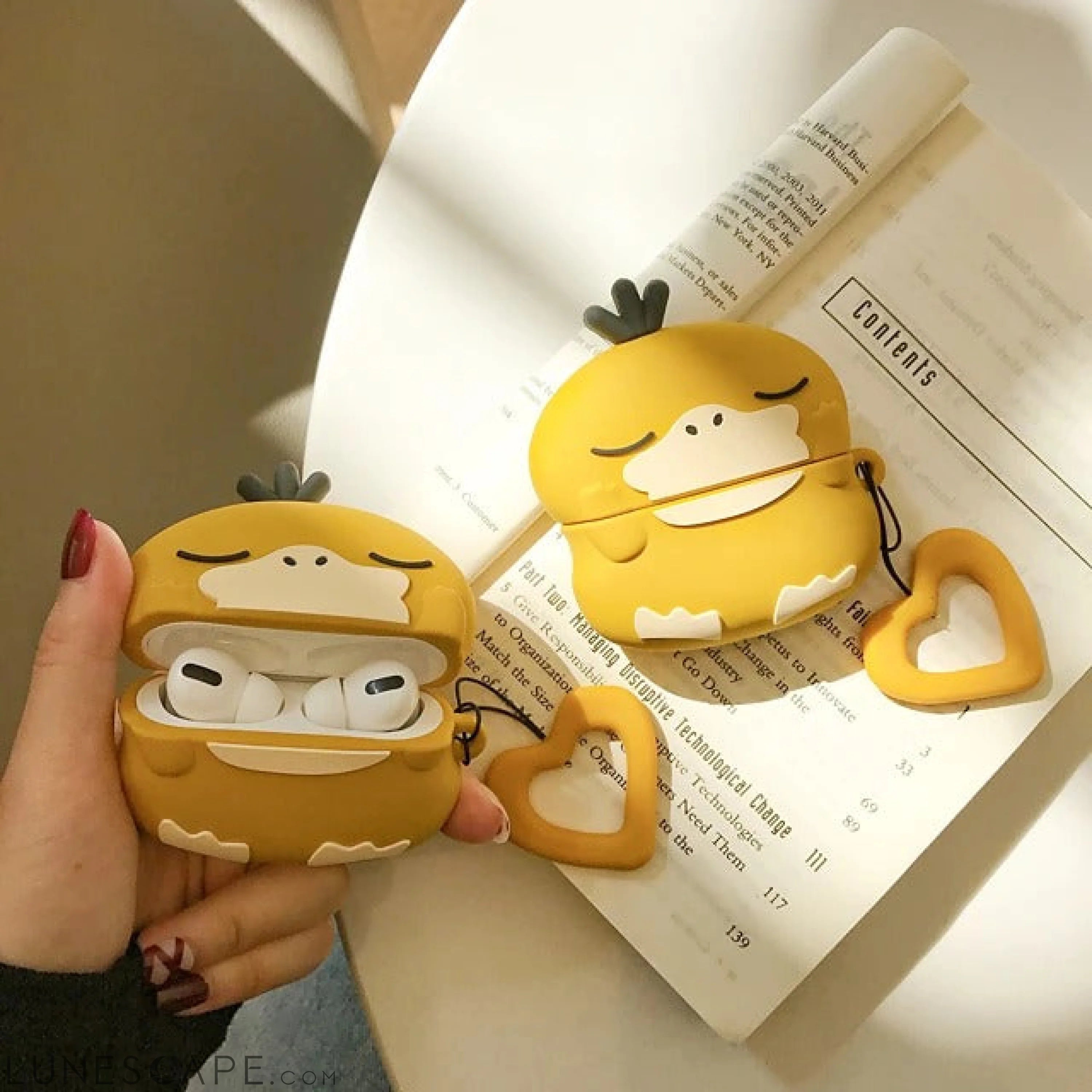 Cute Duck AirPods Pro Headphone Case LUNESCAPE
