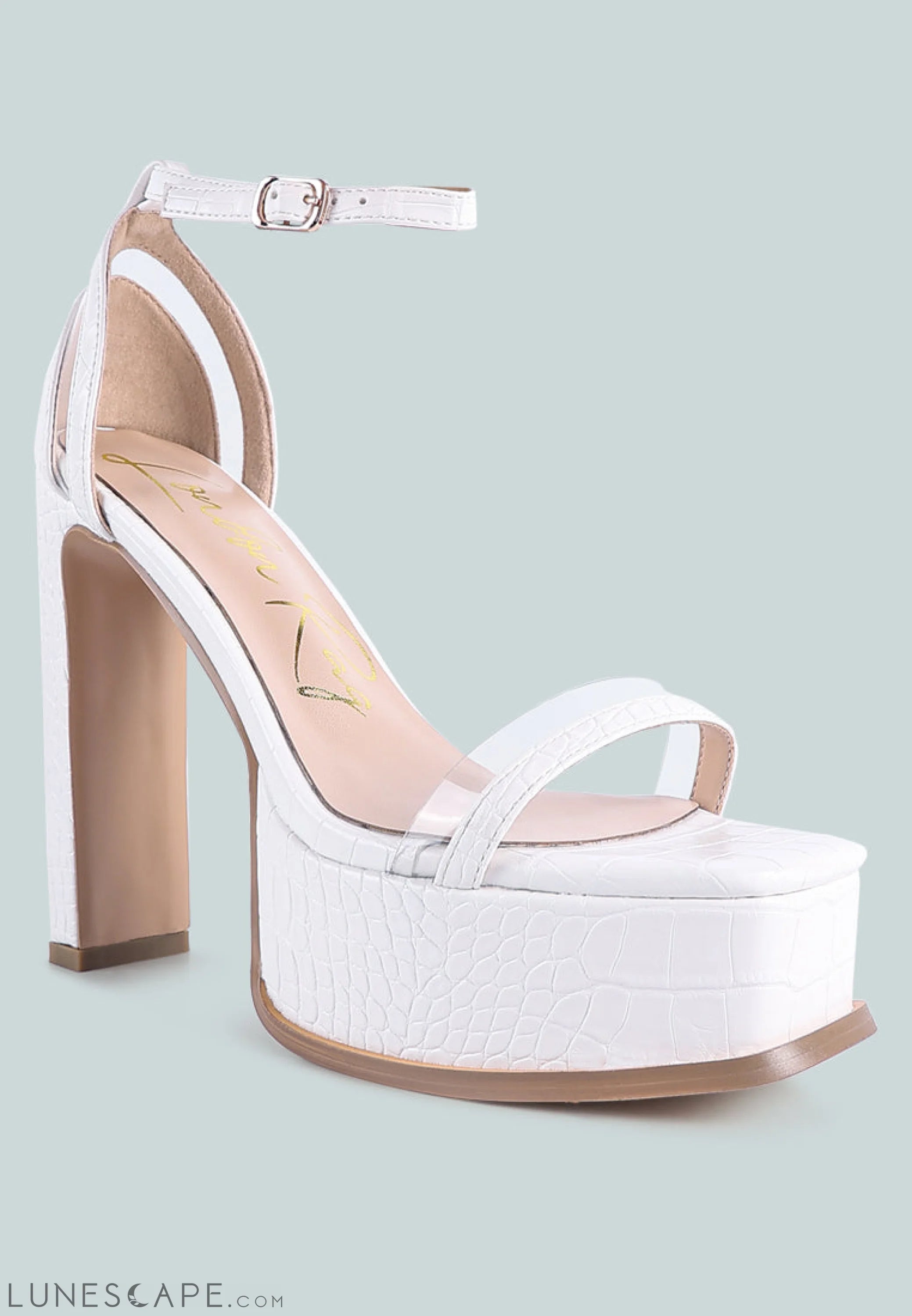 Cutlass High Heeled Chunky Sandals LUNESCAPE