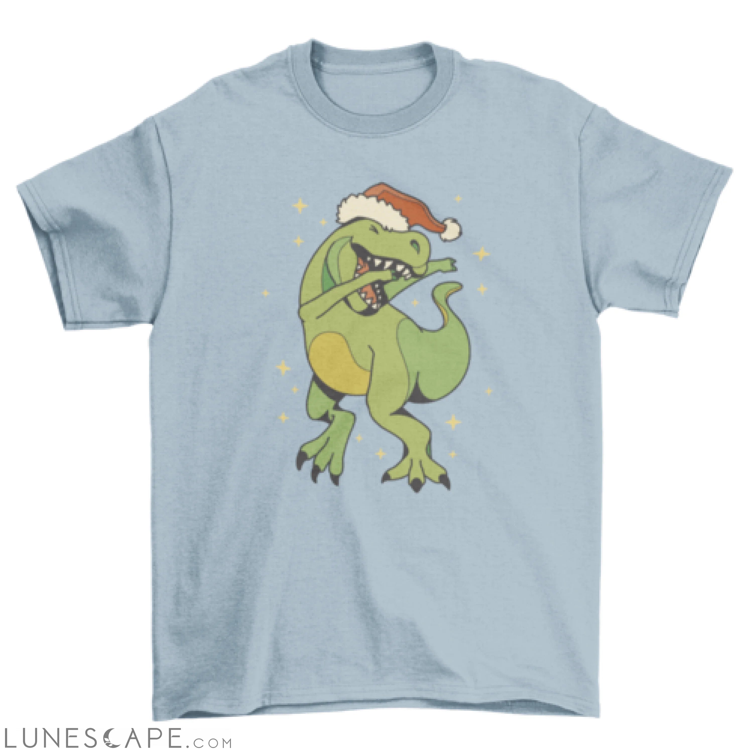 Dabbing dino christmas t-shirt LUNESCAPE