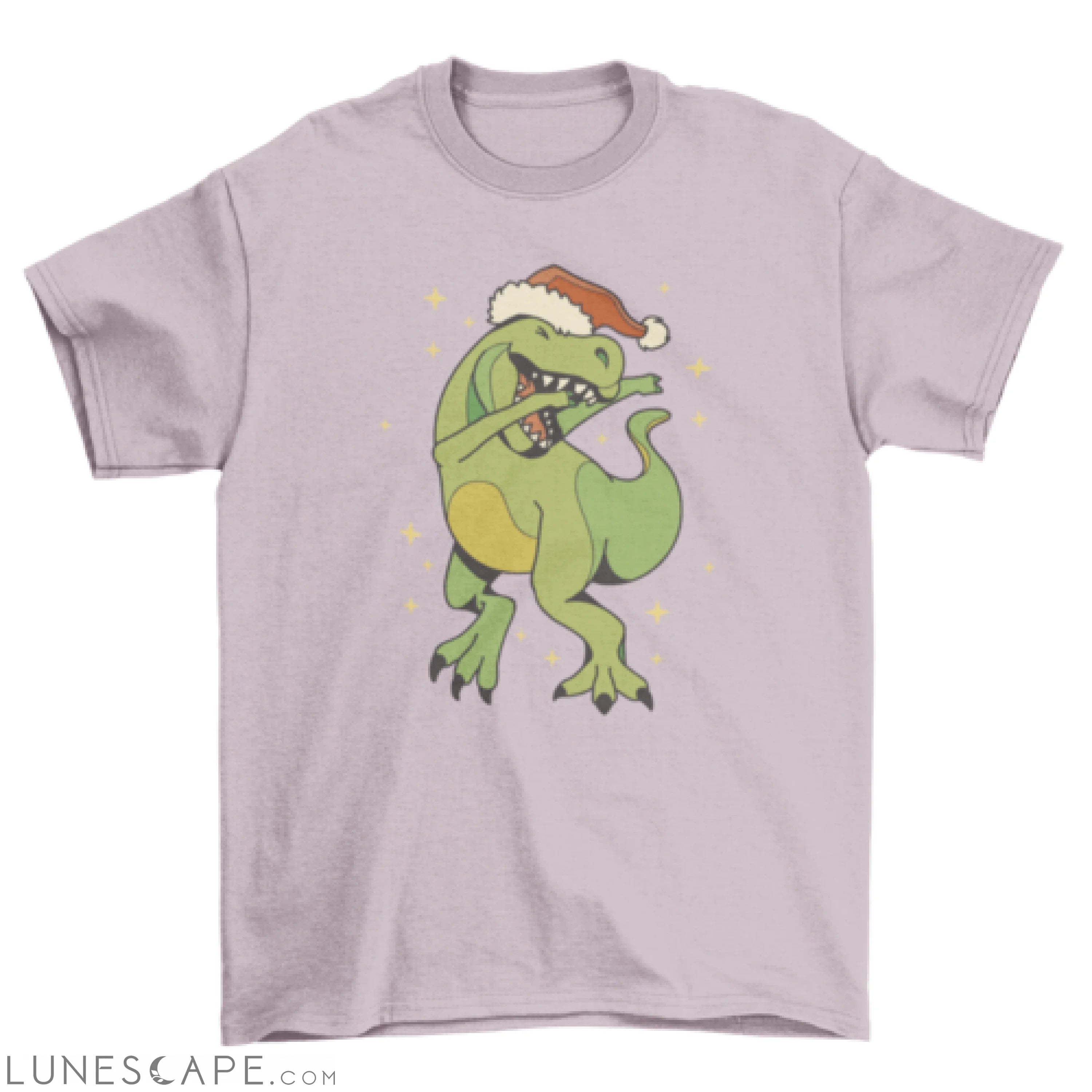 Dabbing dino christmas t-shirt LUNESCAPE