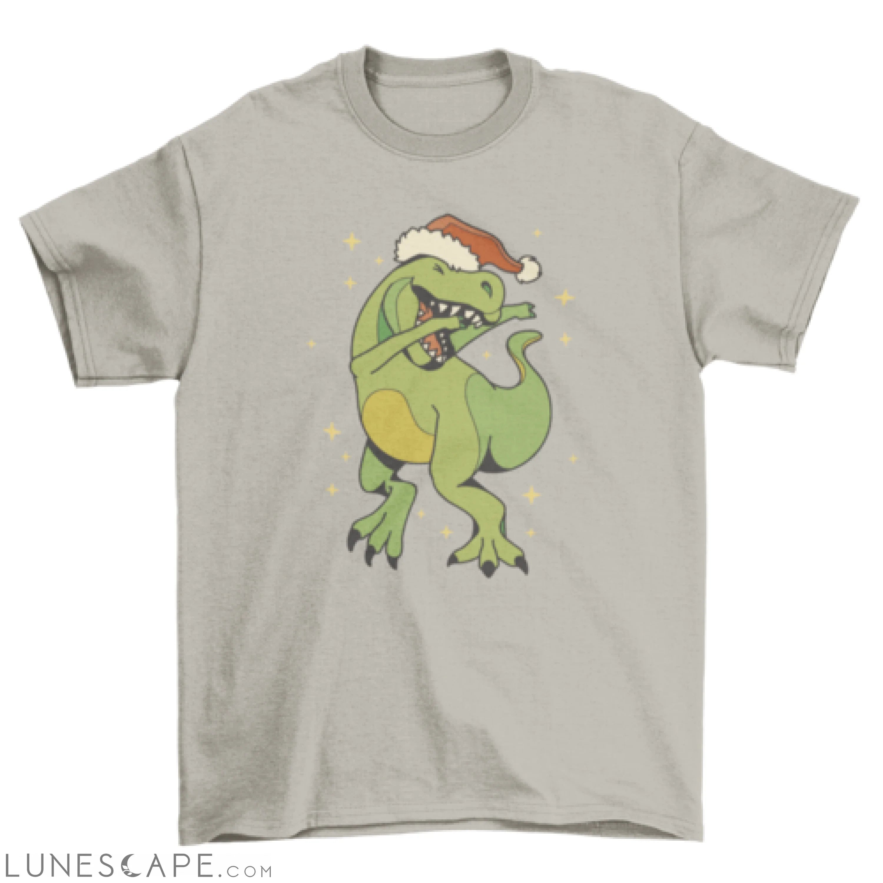 Dabbing dino christmas t-shirt LUNESCAPE