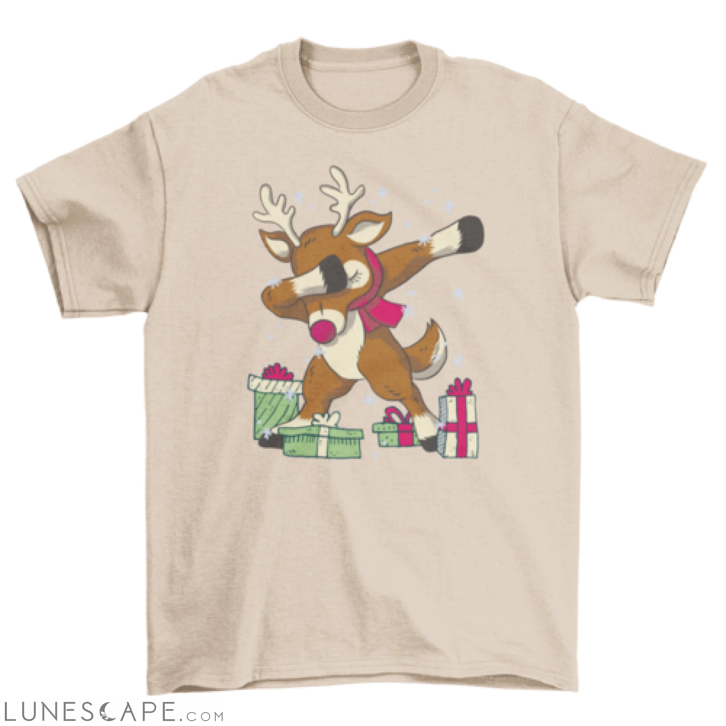 Dabbing Rudolph Christmas t-shirt LUNESCAPE