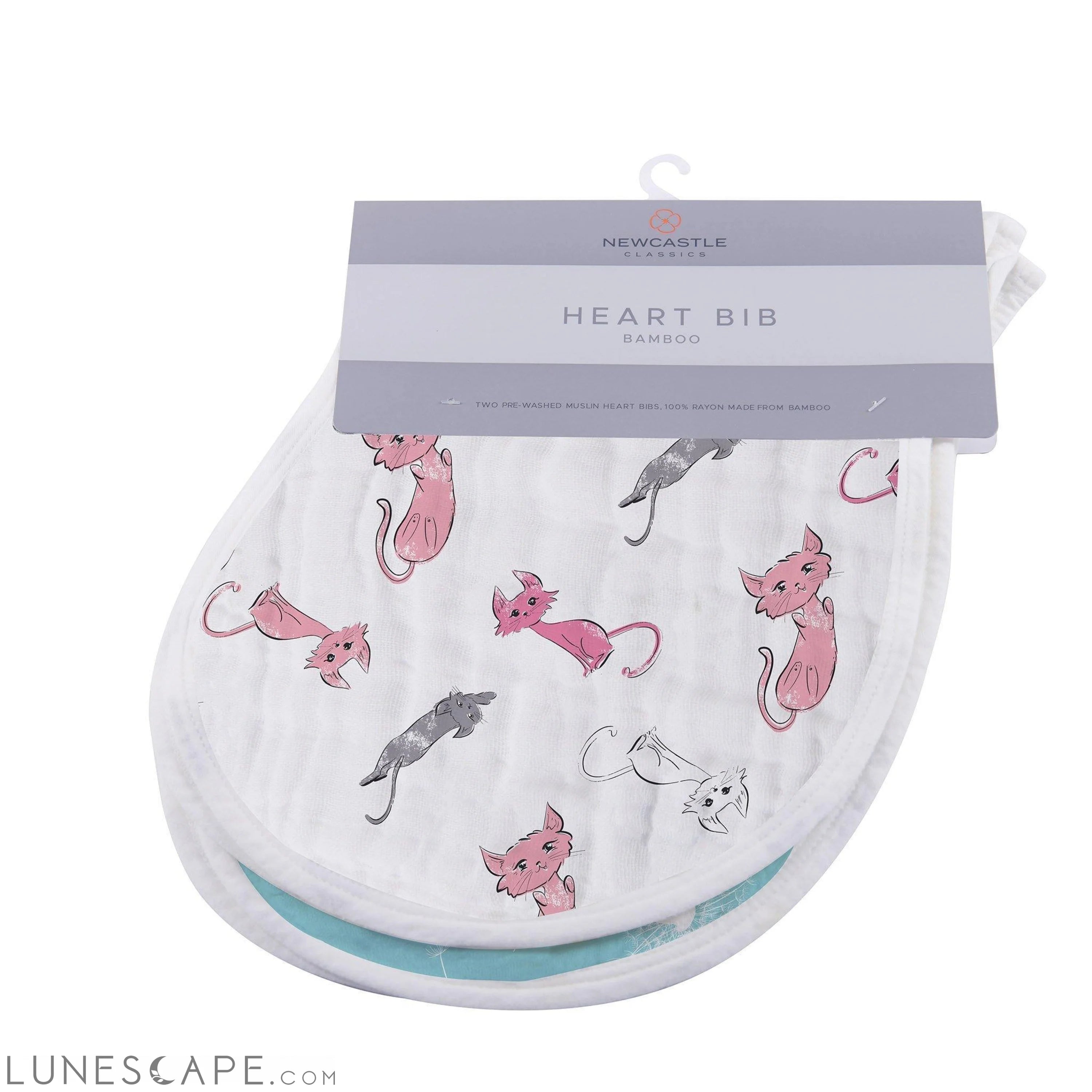 Dandelions Heart Bibs - Set of 2 LUNESCAPE