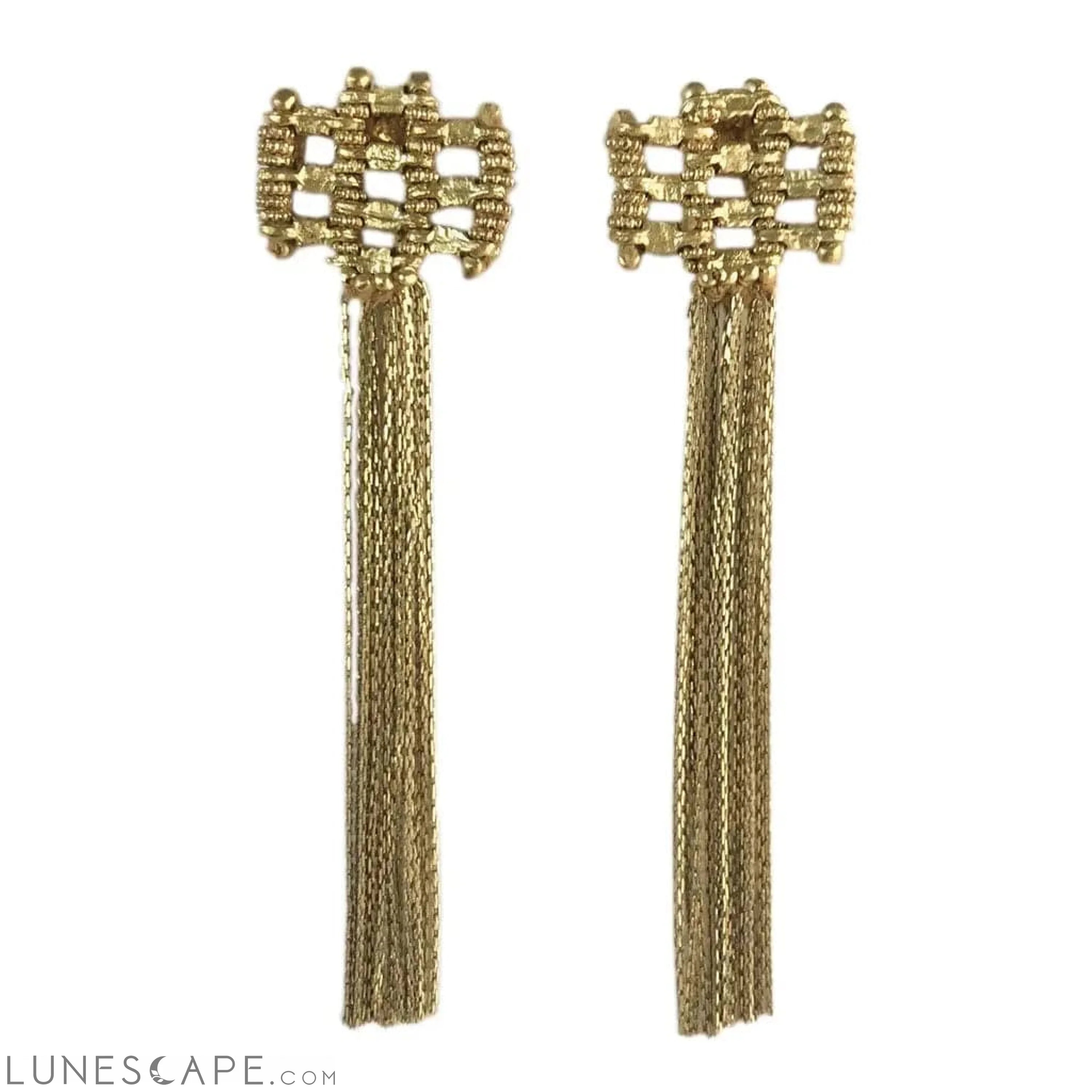 Dangling Fringe Earrings LUNESCAPE