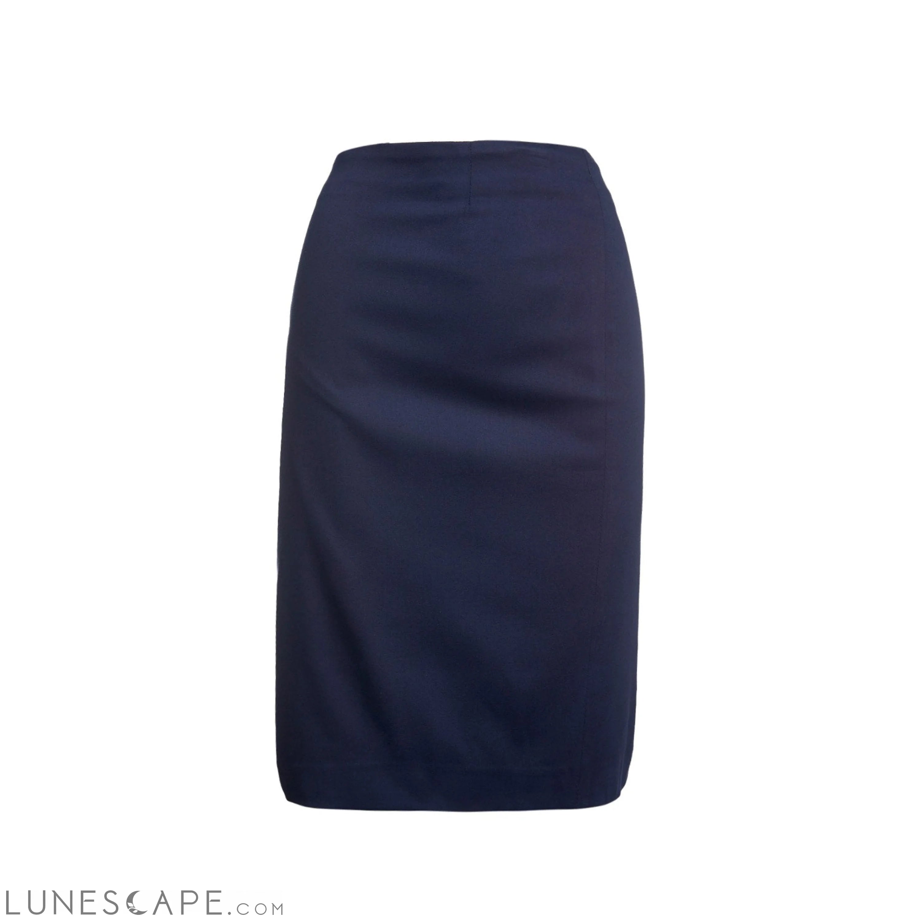 Dark Blue Pencil Skirt LUNESCAPE
