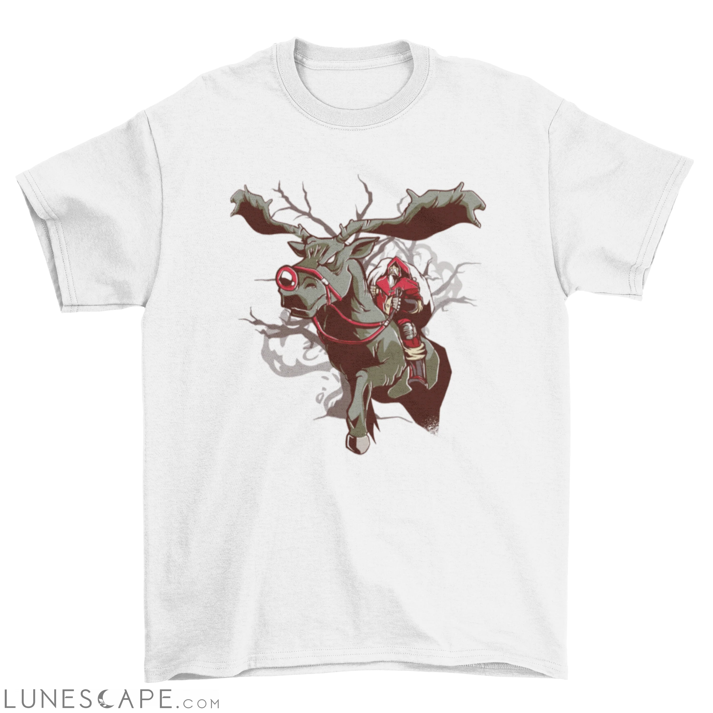 Dark santa rudolph t-shirt LUNESCAPE