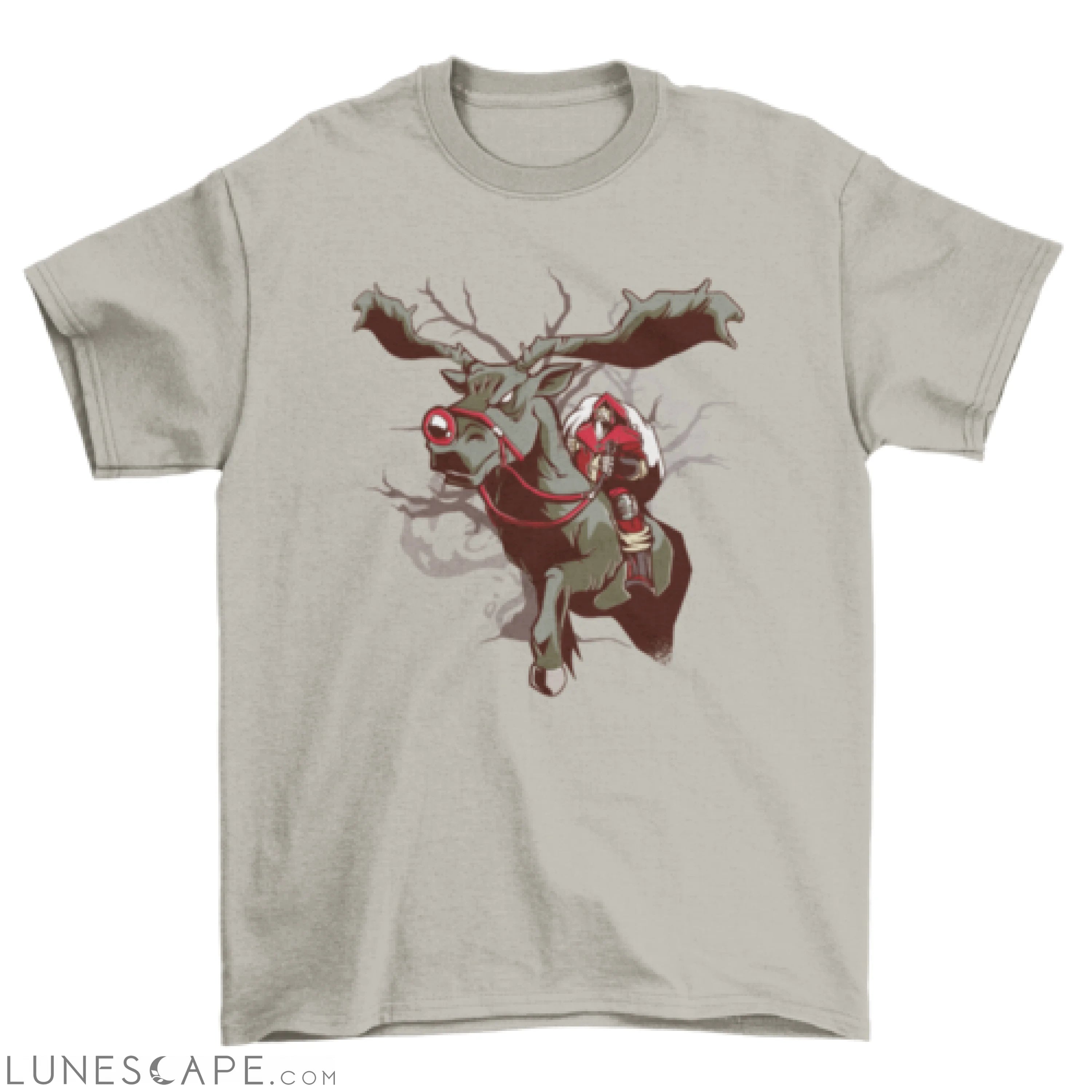 Dark santa rudolph t-shirt LUNESCAPE