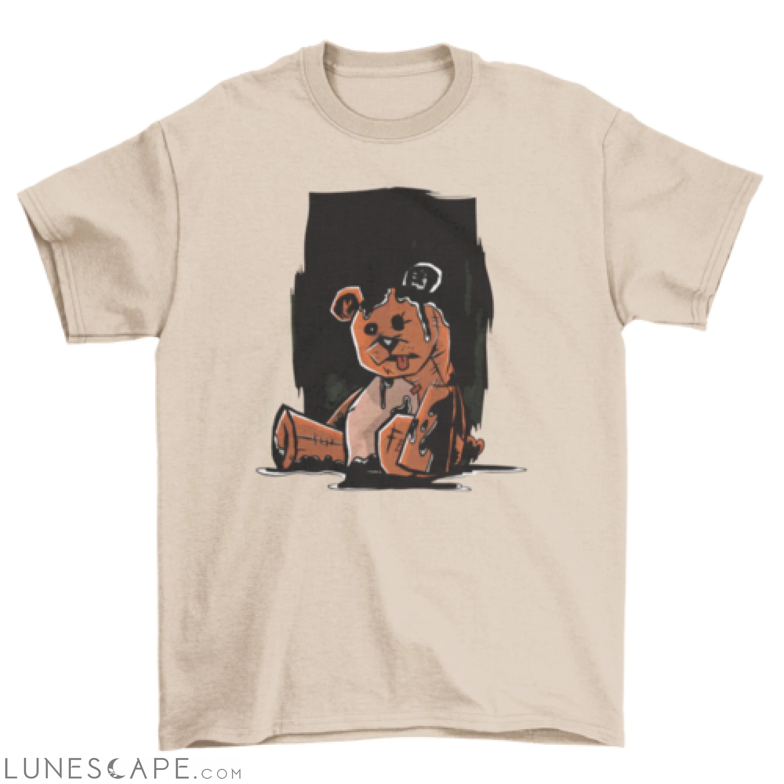 Dark teddy bear t-shirt LUNESCAPE
