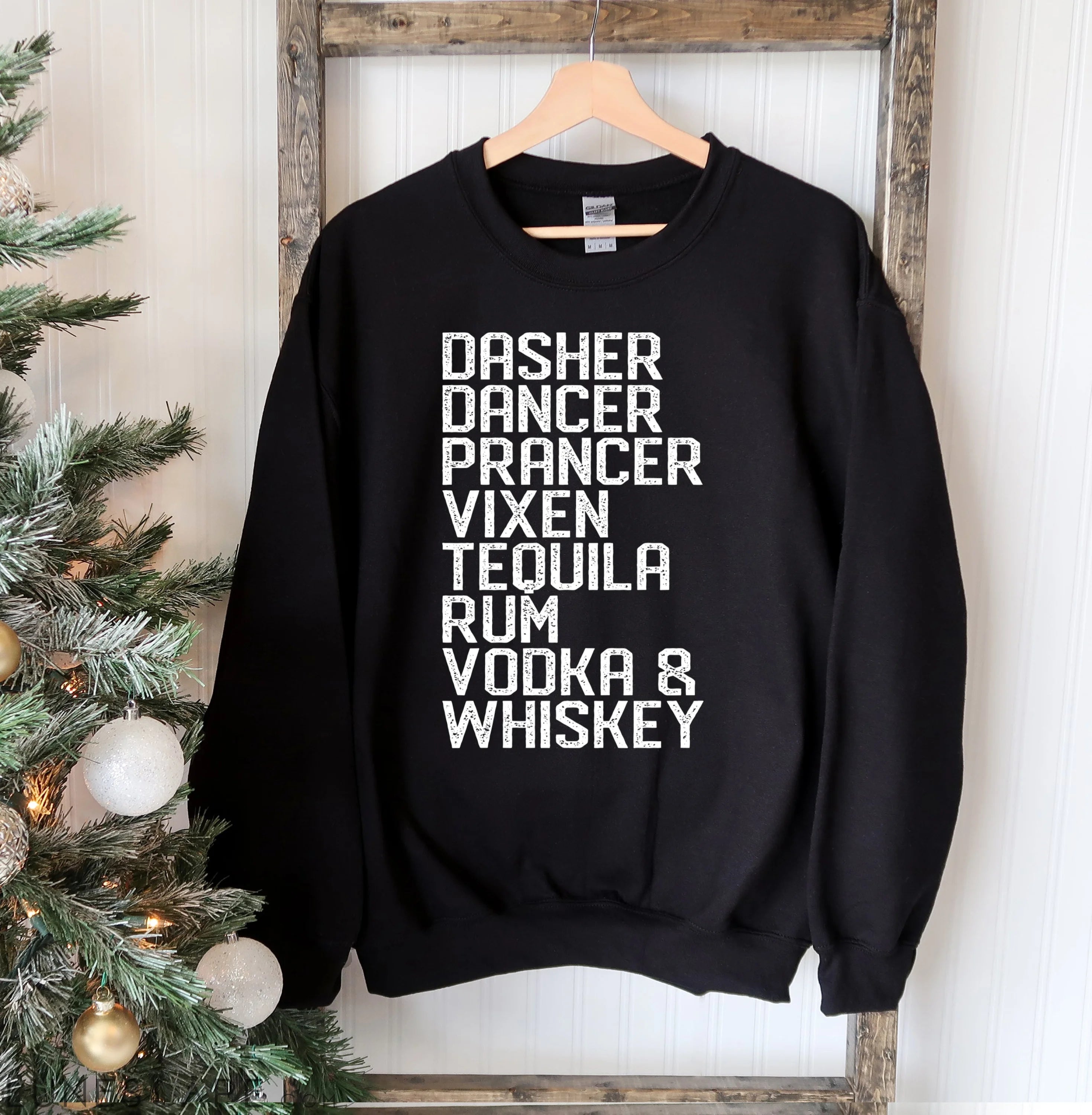 Dasher Dancer Christmas Sweatshirt LUNESCAPE