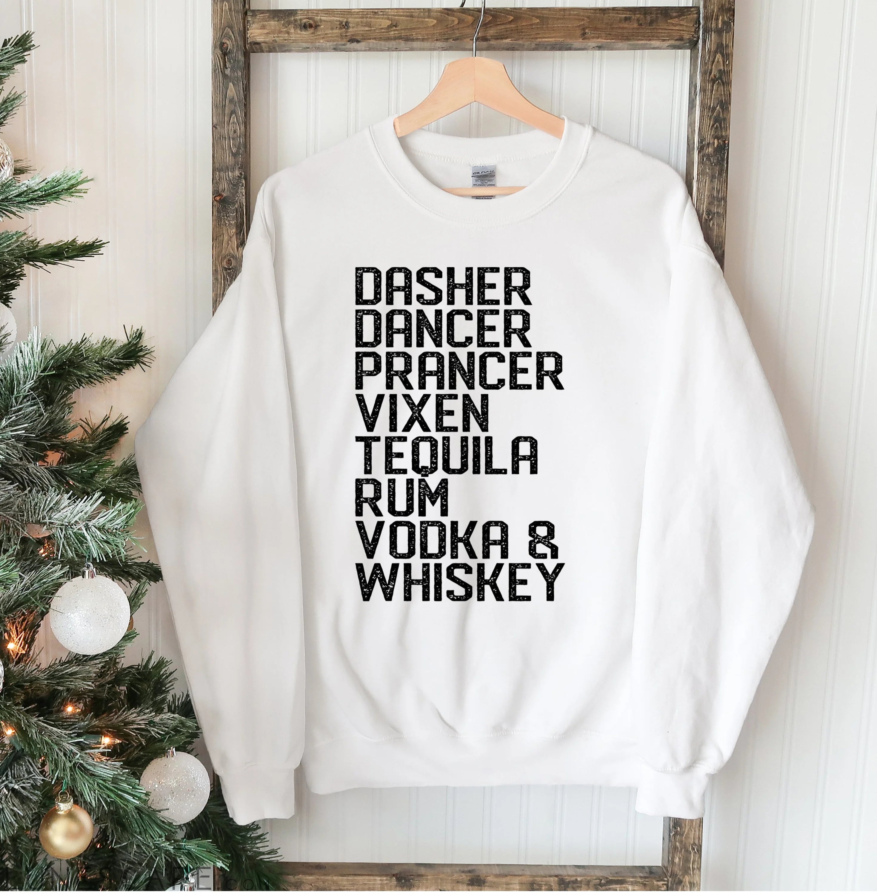 Dasher Dancer Christmas Sweatshirt LUNESCAPE