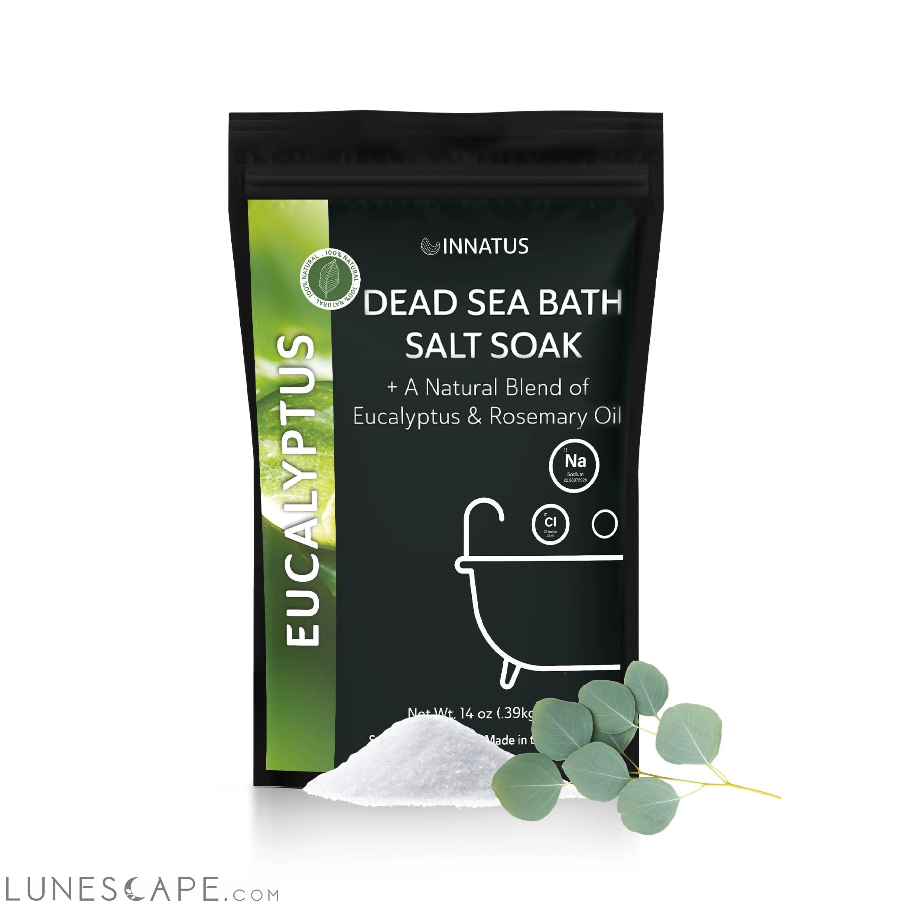 Dead Sea Bath Soak with Eucalyptus Oil Blend LUNESCAPE