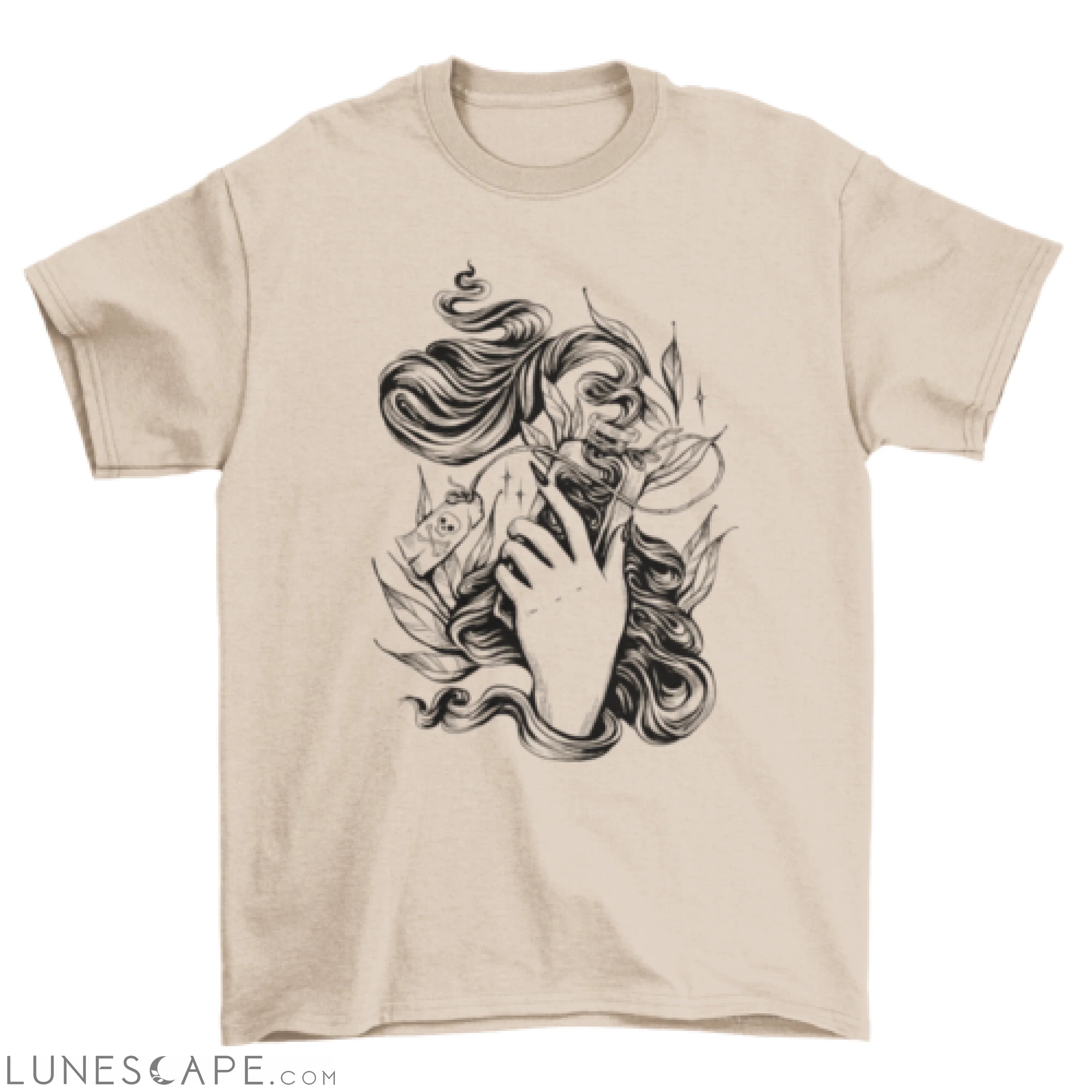 Death potion drawing t-shirt LUNESCAPE