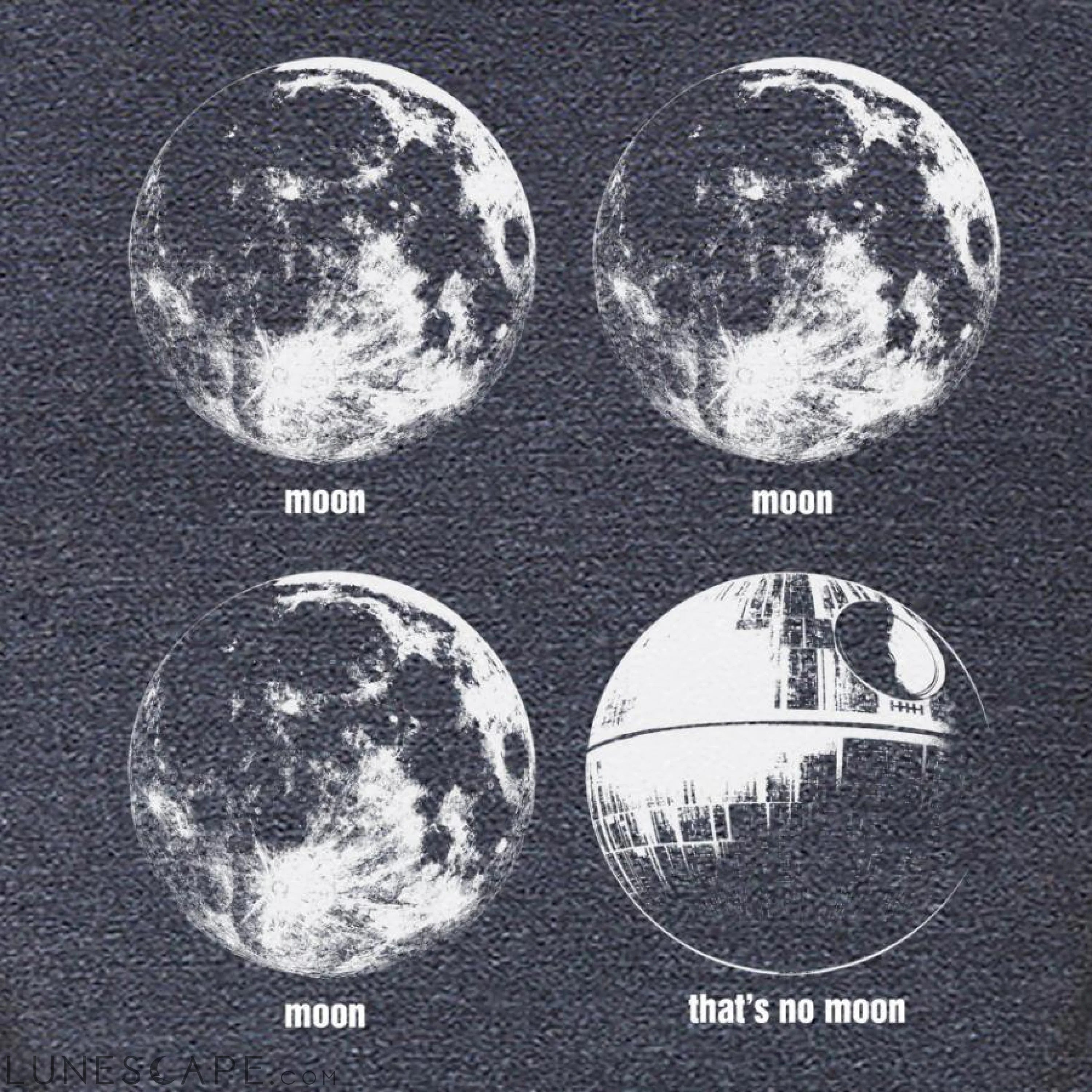Death Star That's No Moon Graphic Tee - Star Wars LUNESCAPE