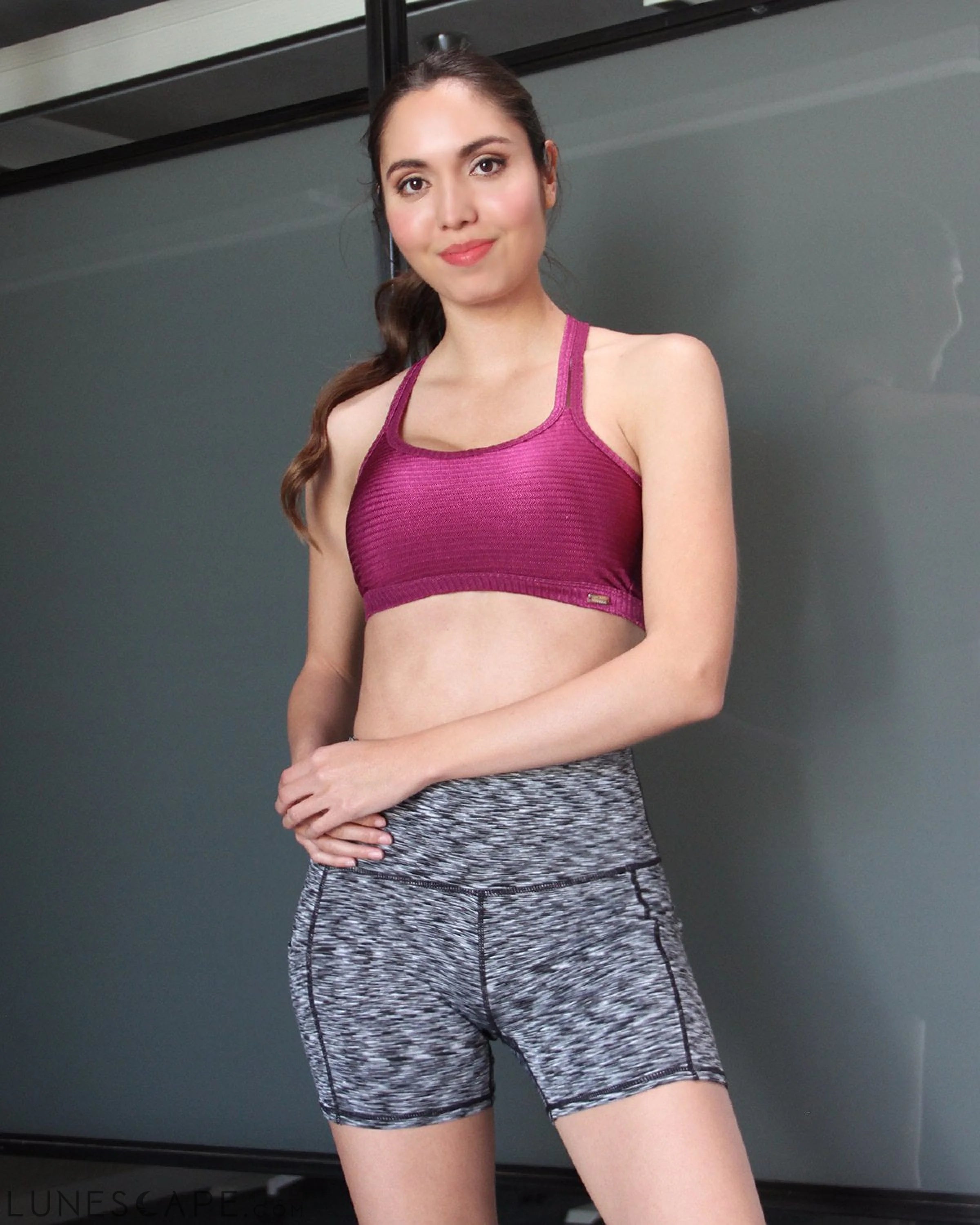 Deleria Sports Bra - Purple LUNESCAPE