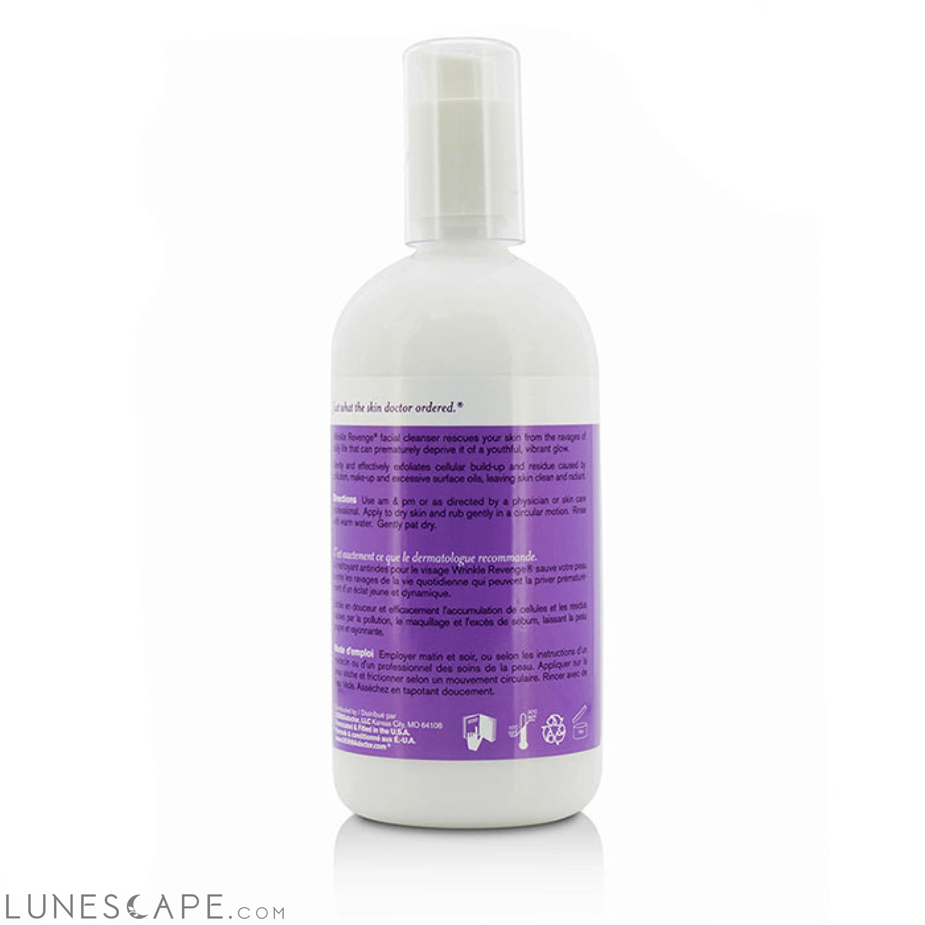 DERMADOCTOR - Wrinkle Revenge Antioxidant Enhanced Glycolic Acid Facial Cleanser LUNESCAPE