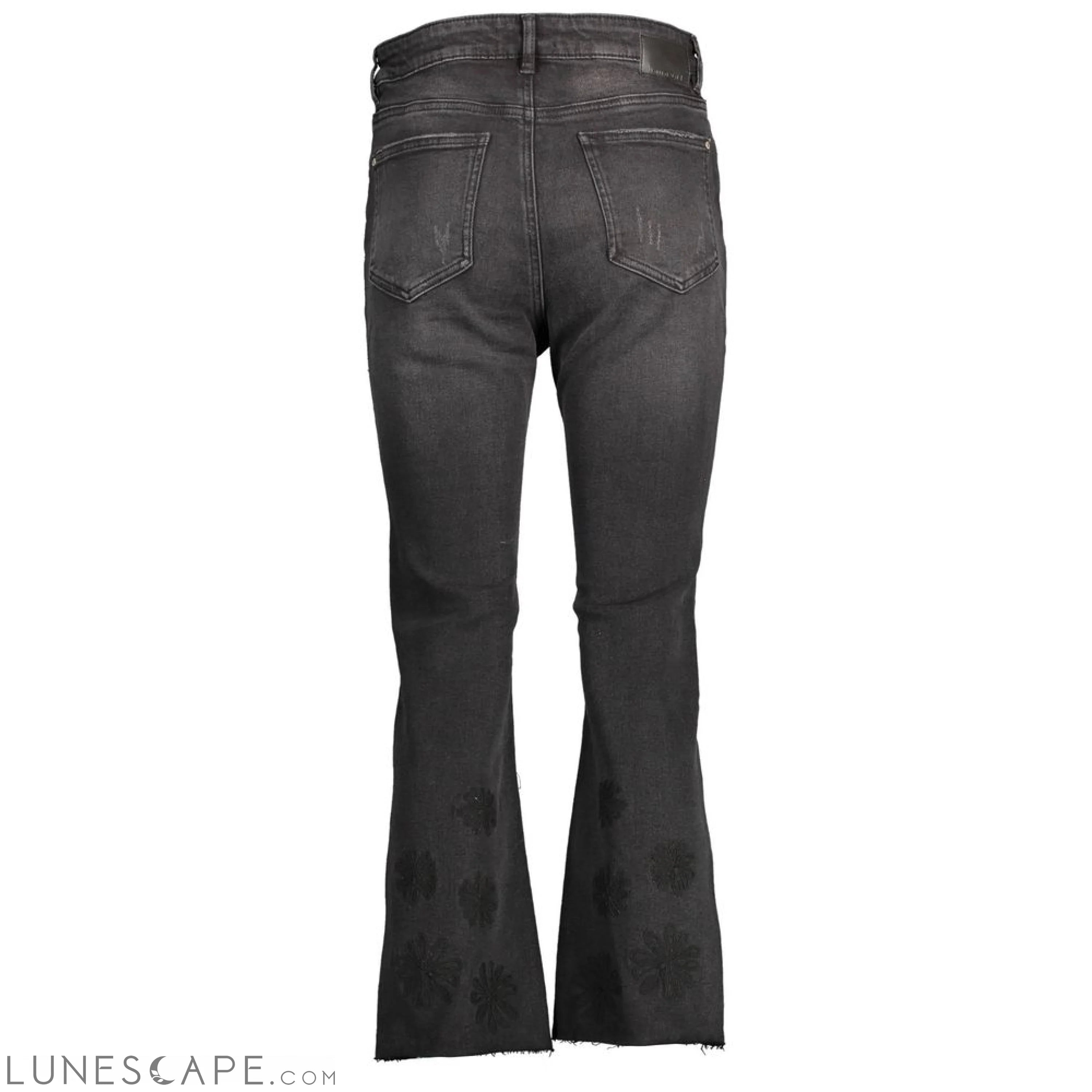 Desigual Black Cotton Women Jeans LUNESCAPE