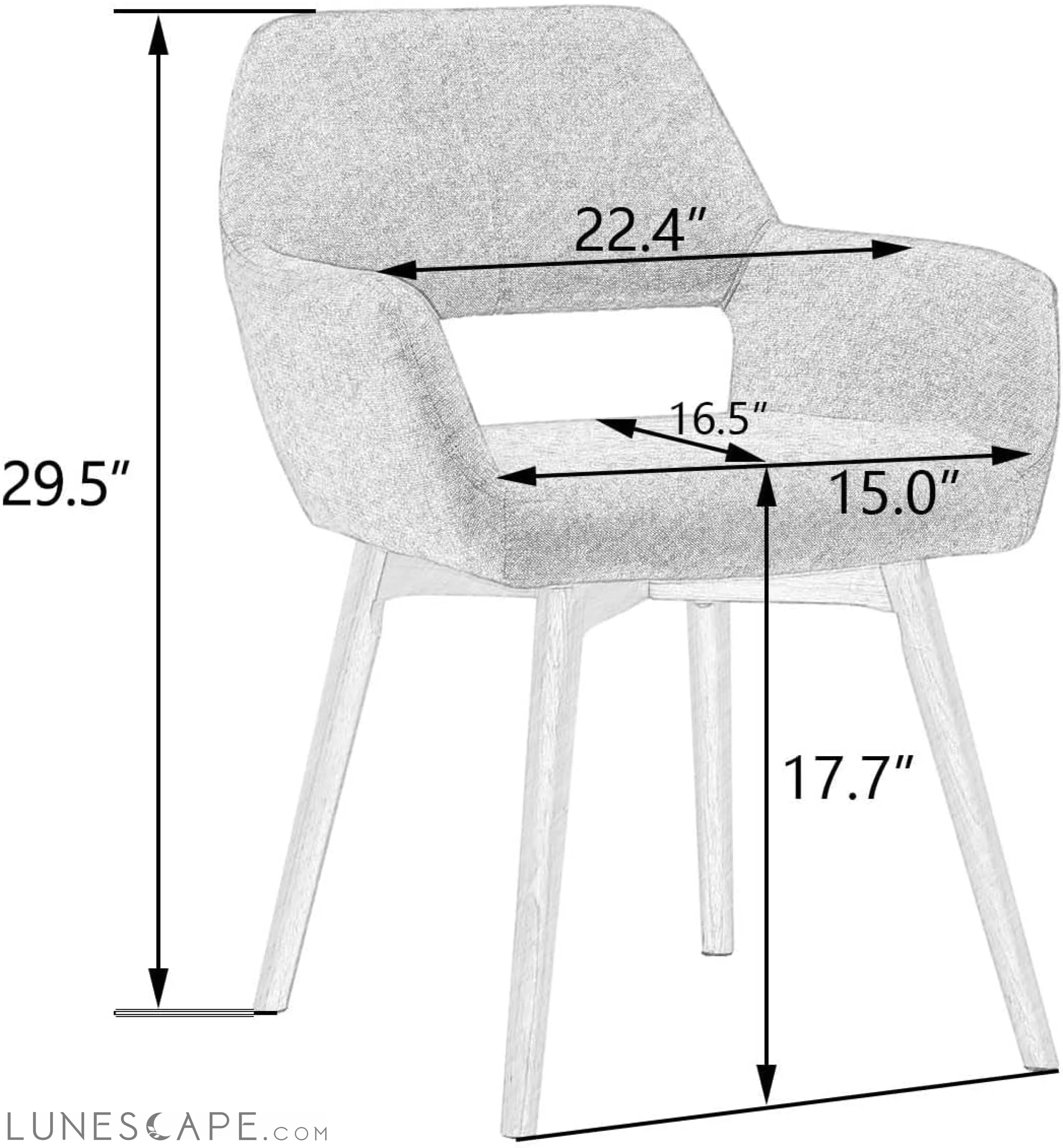 Desk Chair No Wheels Vanity Chair Makeup Chair Comfy Accent Chair for LUNESCAPE