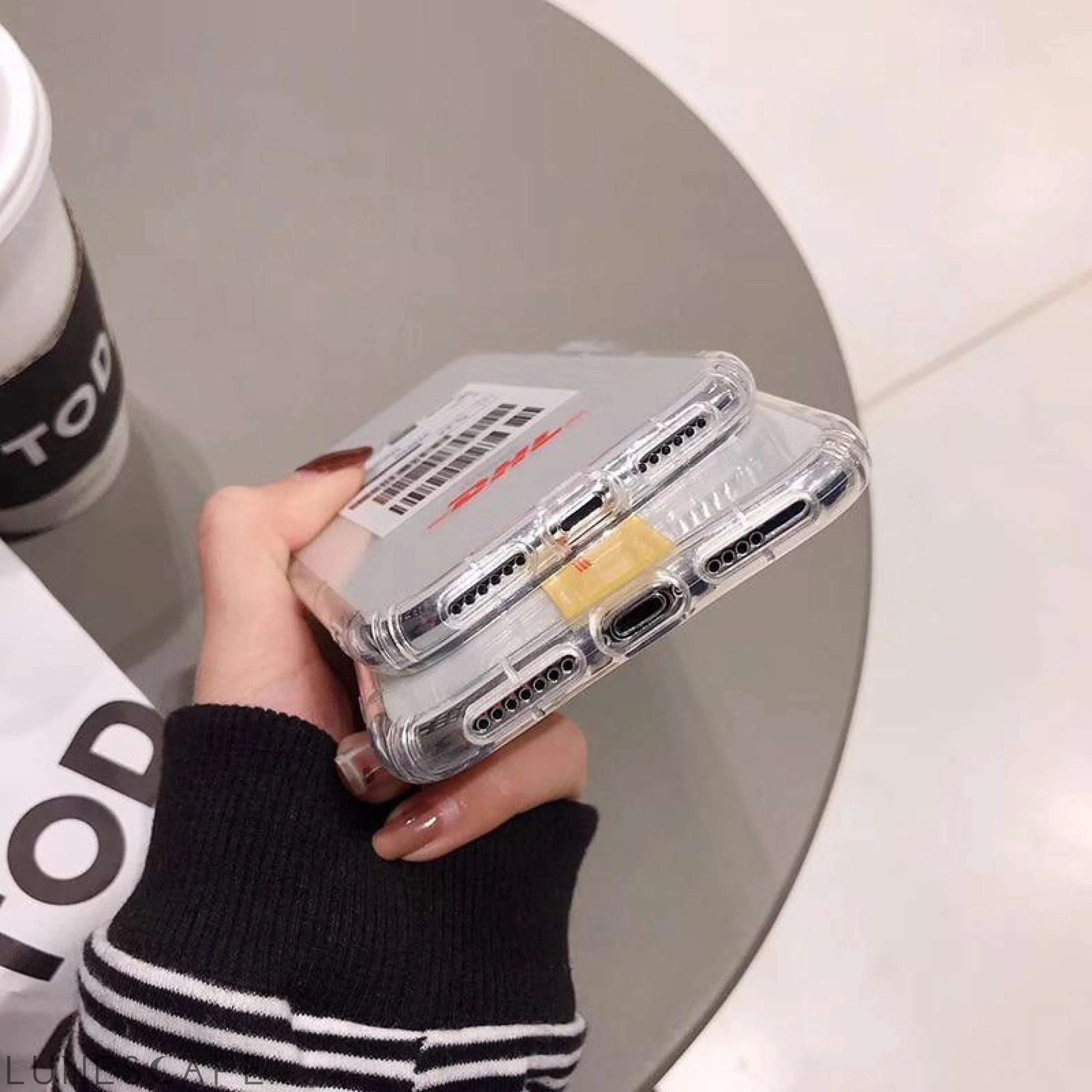 DHL Shipping Label iPhone Case LUNESCAPE
